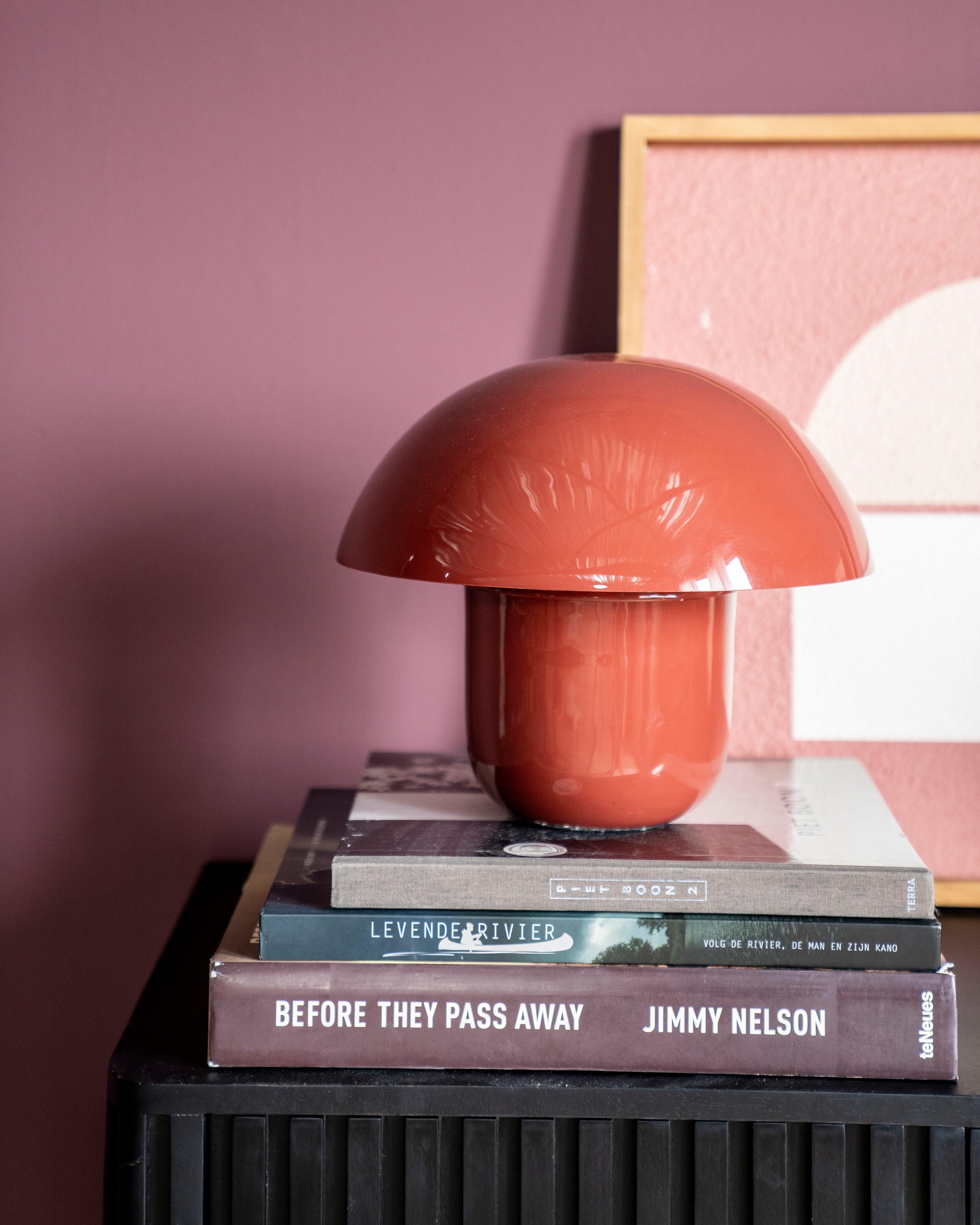 Stolní lampa TOAD korálová