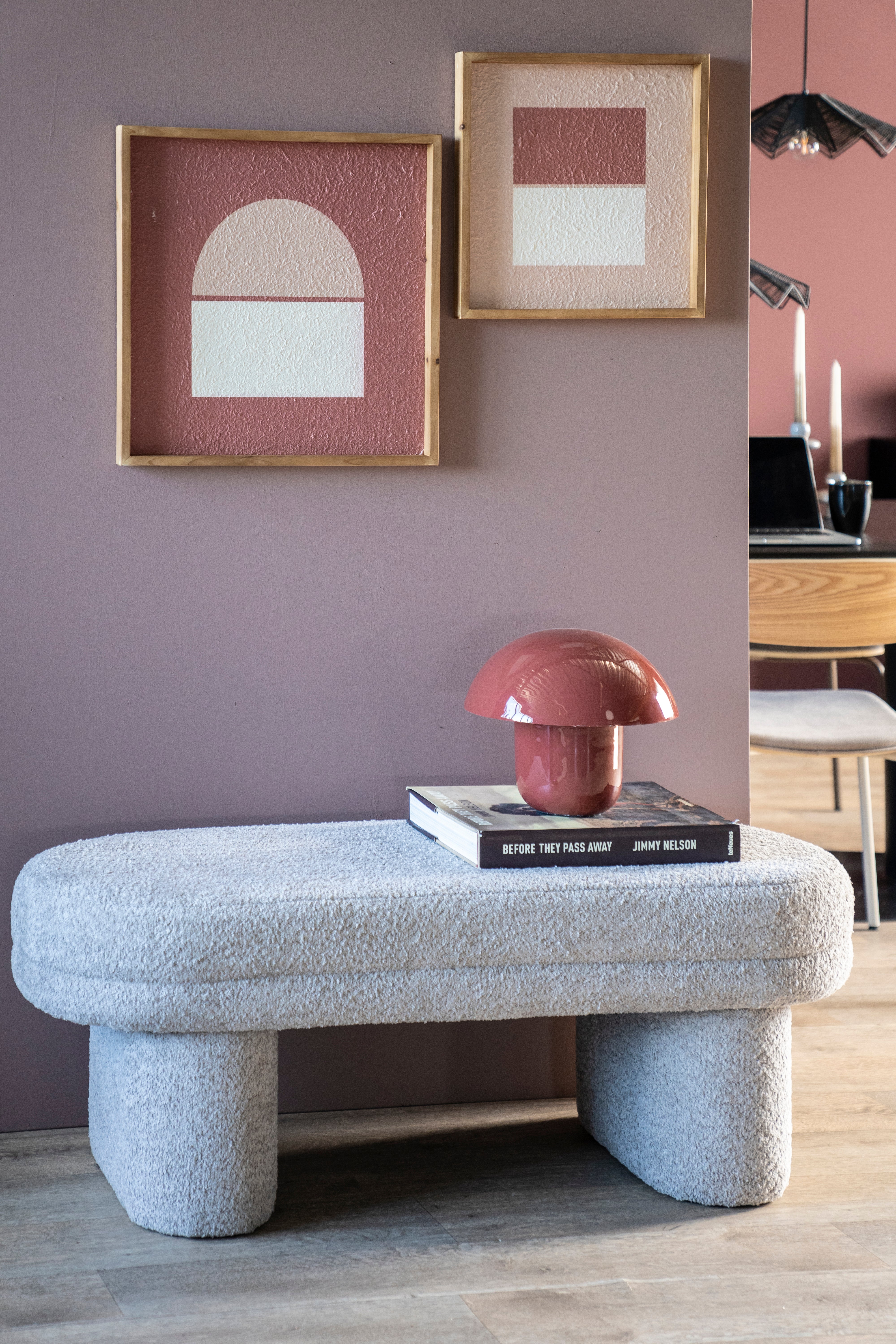 Stolní lampa TOAD korálová