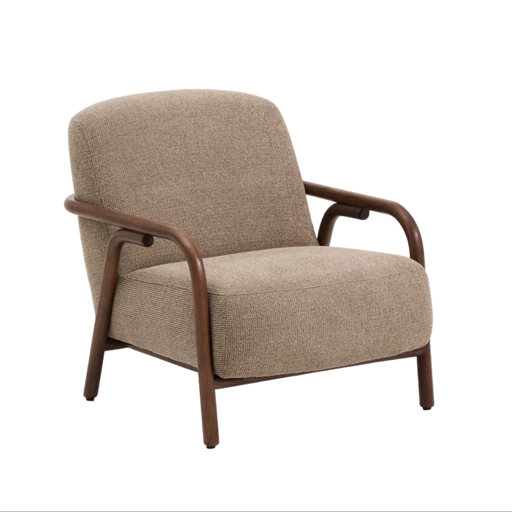 SYLO armchair taupe with dark ash base