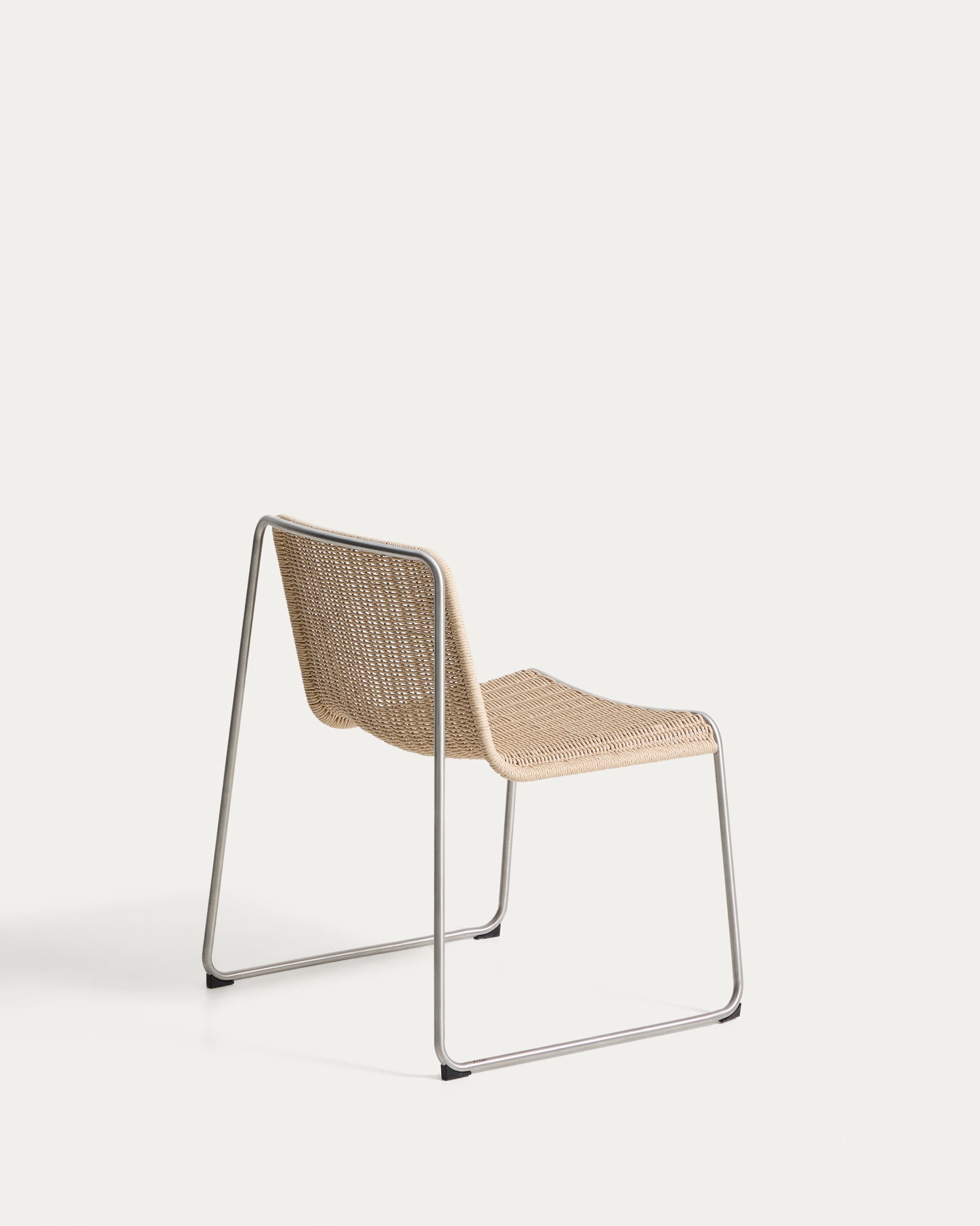 TAVARI Beige Garden Chair with Steel Base