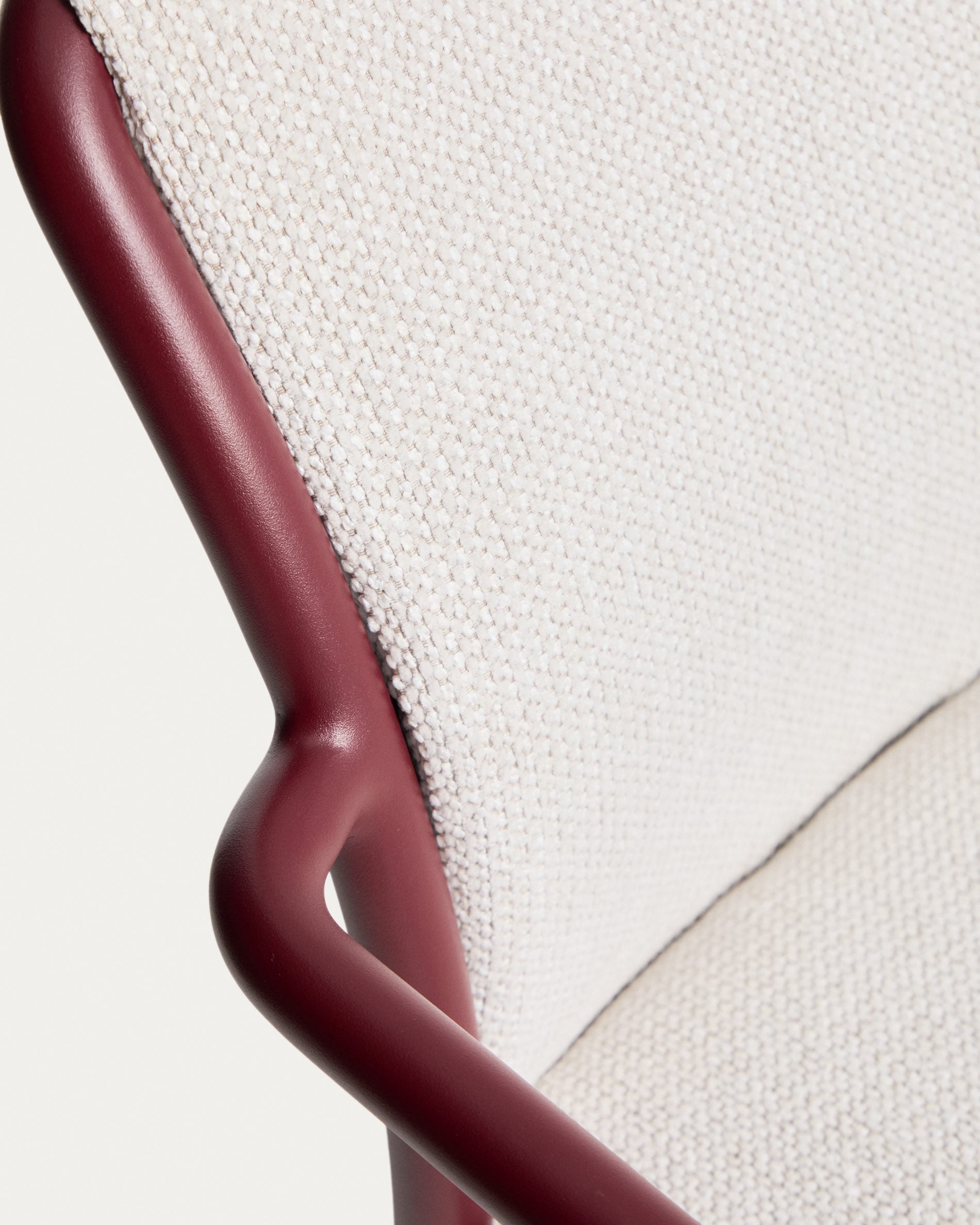 Zahradní křeslo LINOSA béžové s bordovou základnou