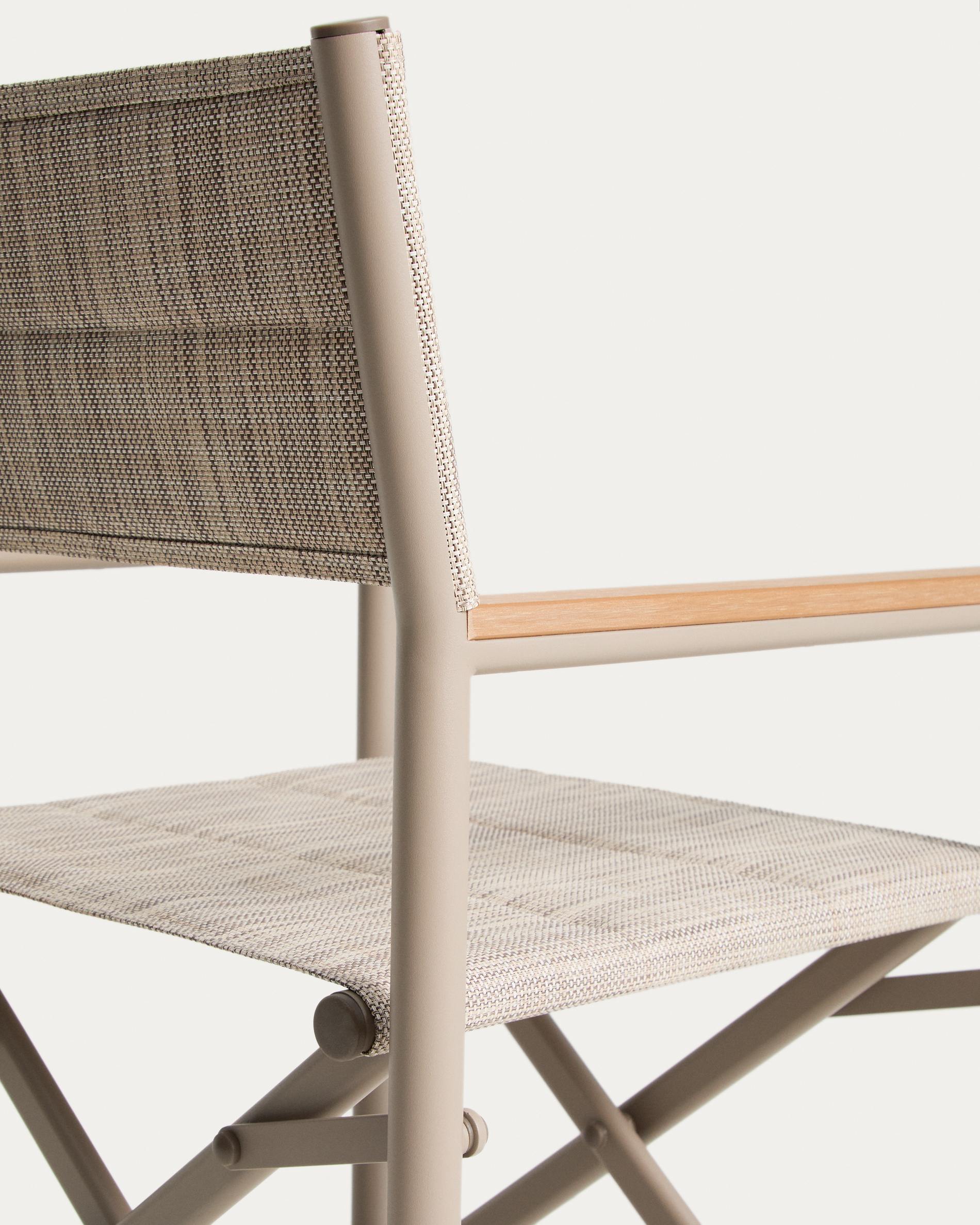 Skládací zahradní židle TISNO taupe