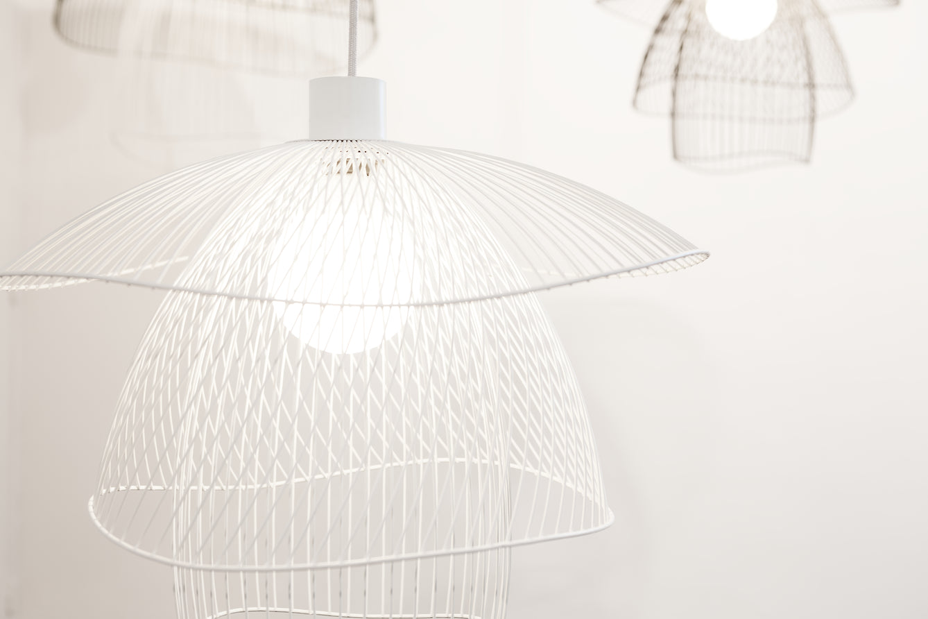 Závěsné svítidlo PAPILLON bílé