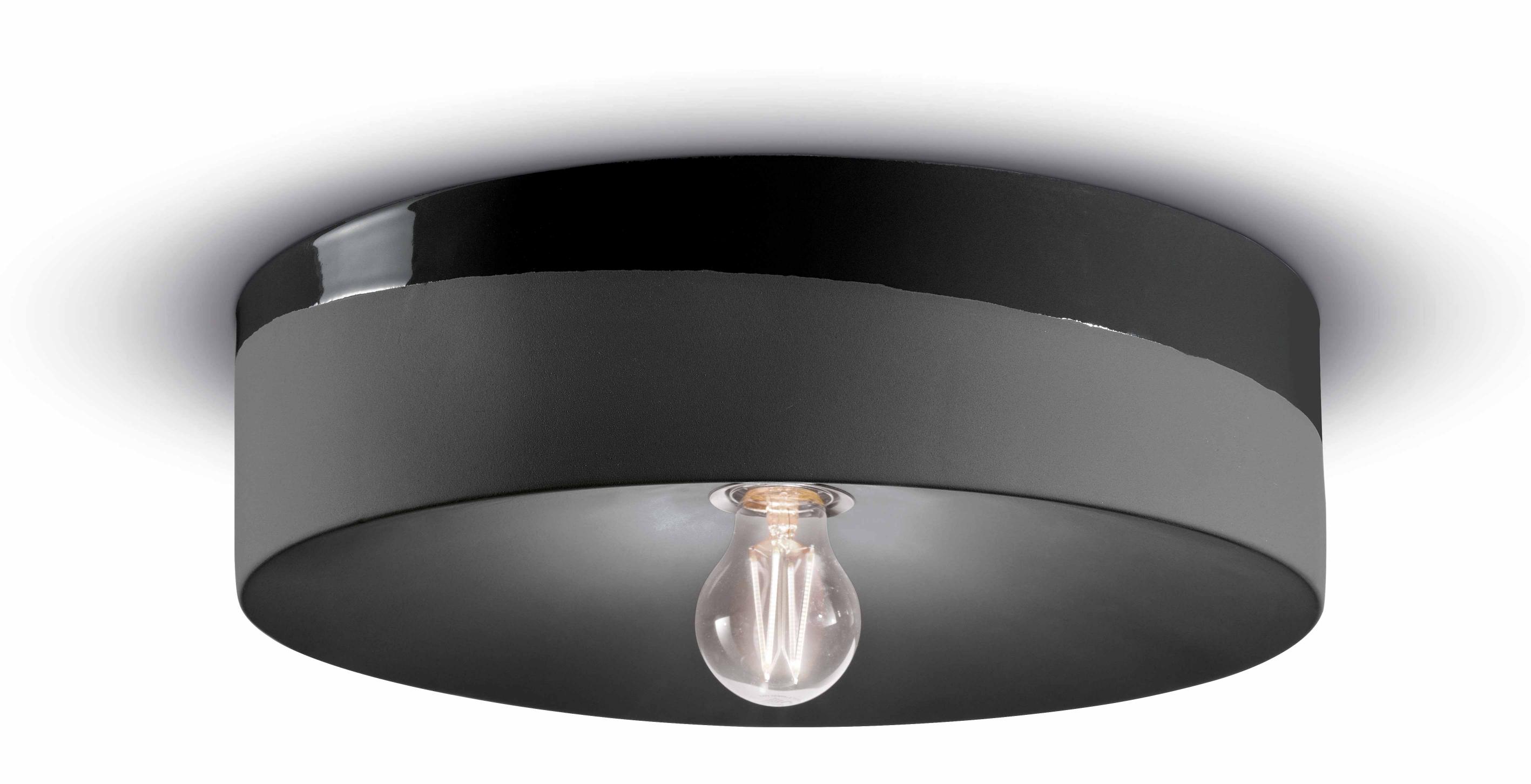 Black ceramic wall lamp PI