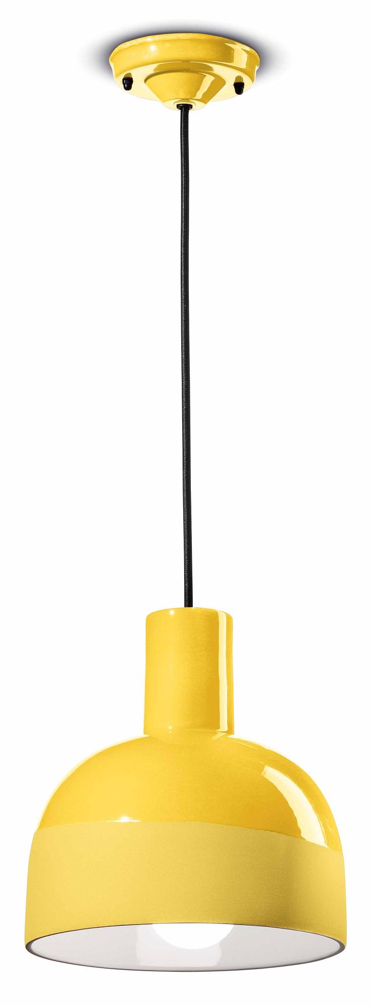 Závěsná keramická lampa CAXIXI žlutá