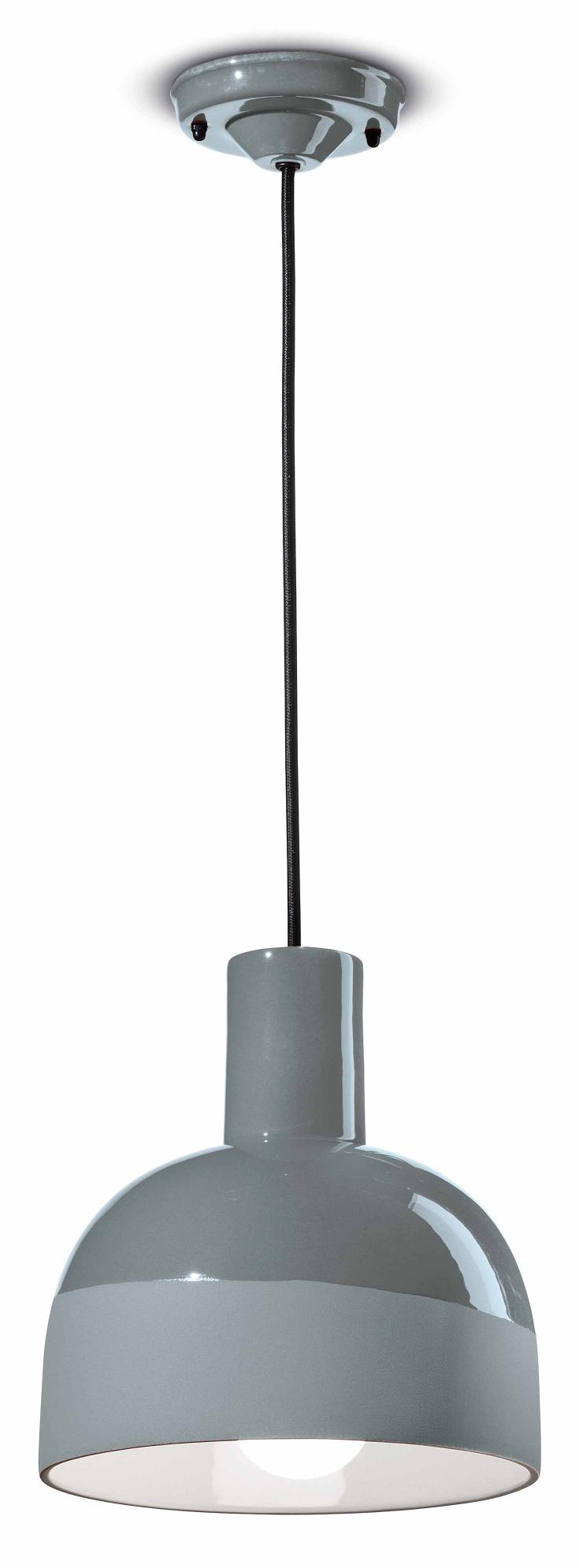 Závěsná keramická lampa CAXIXI šedá