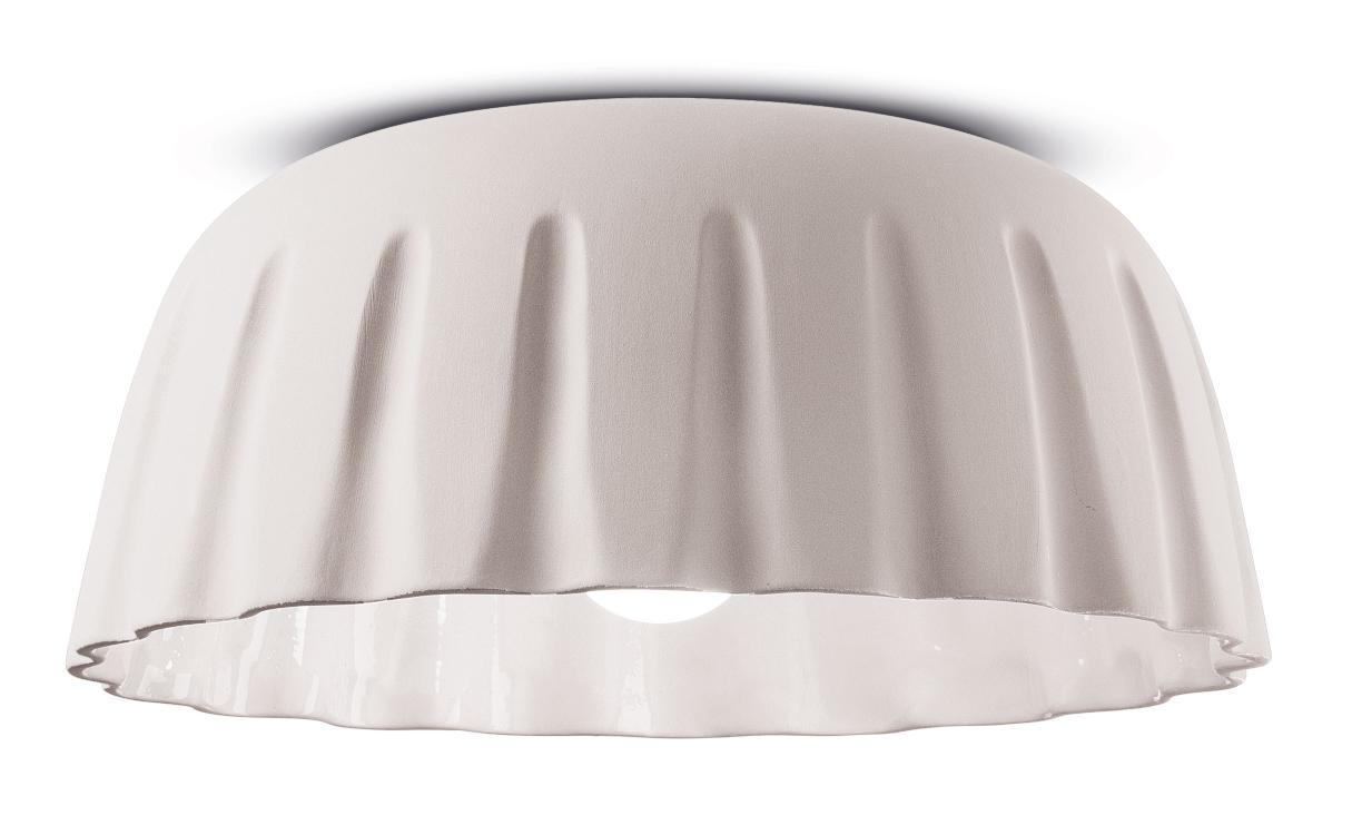 Stropní keramická lampa MADAME GRES bílá