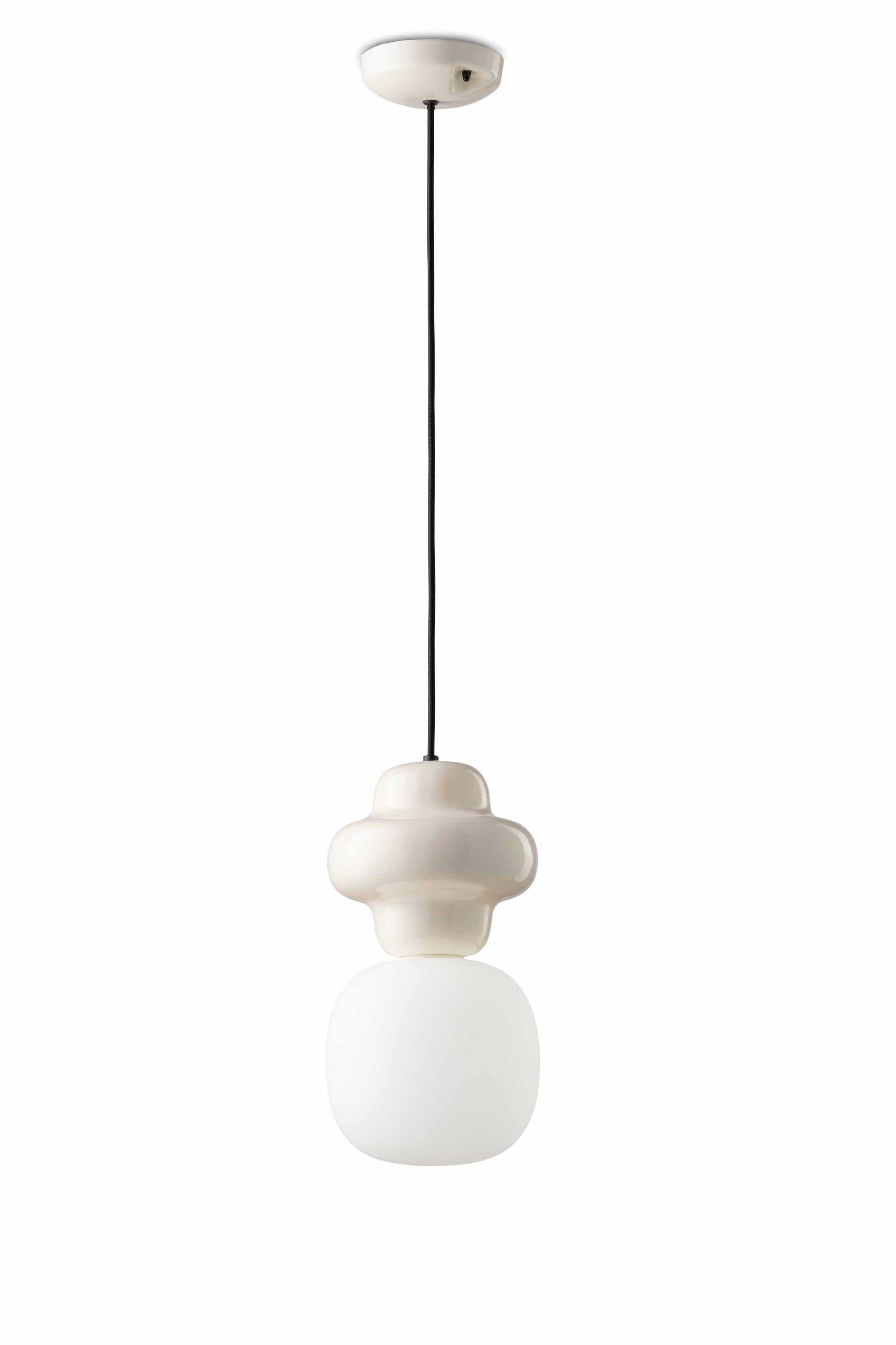 COPACABANA cream ceramic pendant lamp