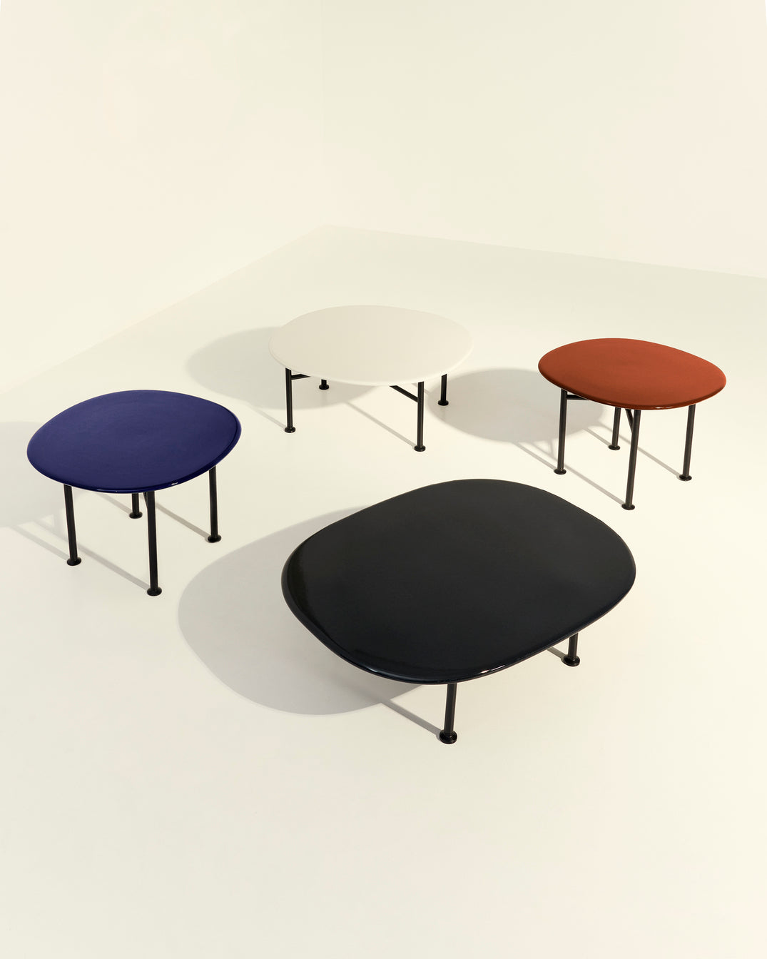 CARMEL Coffee Table Blue Ceramic