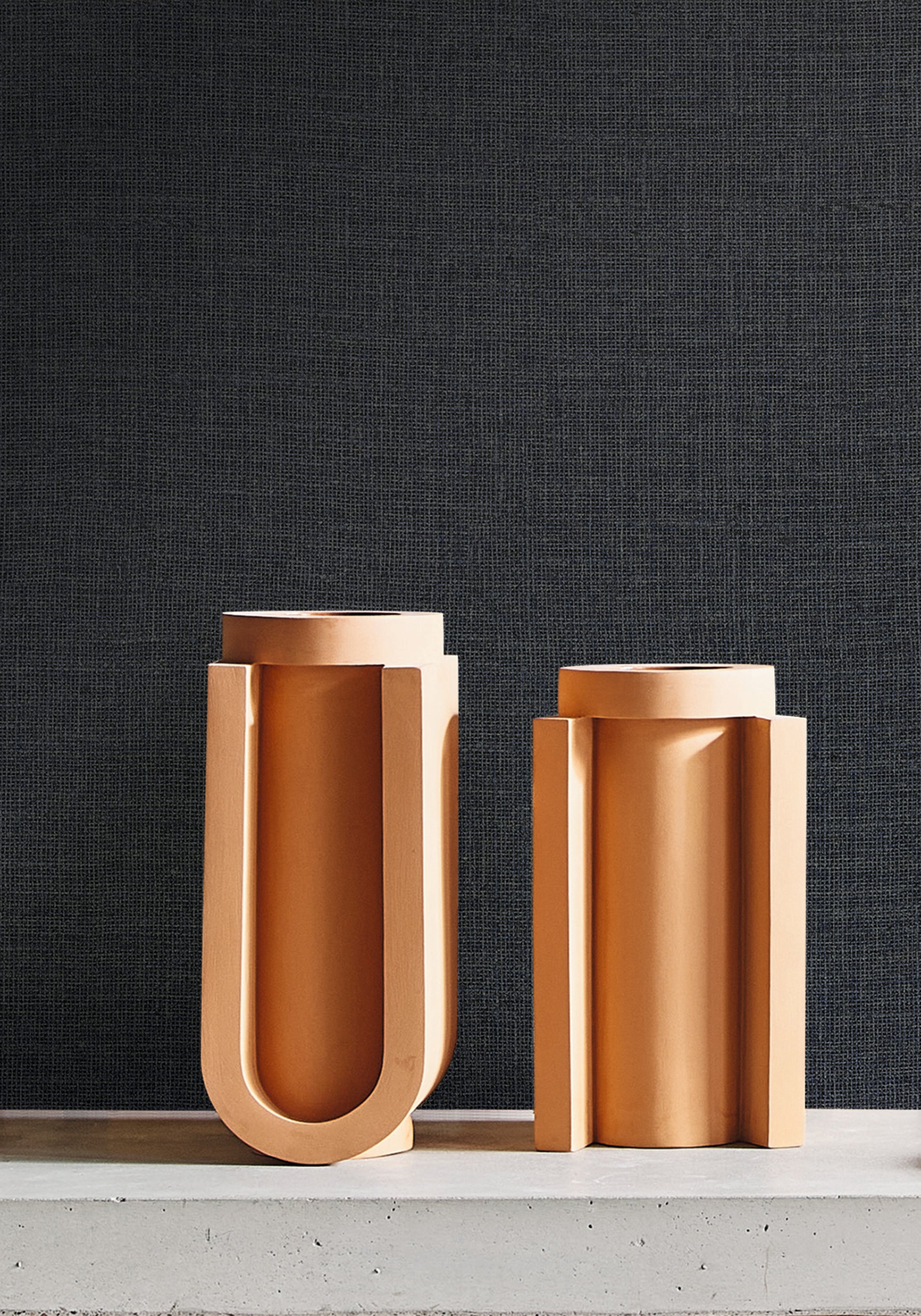 Vliesová vinylová tapeta se strukturou napodobující jutu LIENZO - AMANDE DOUCE mandlově zelená