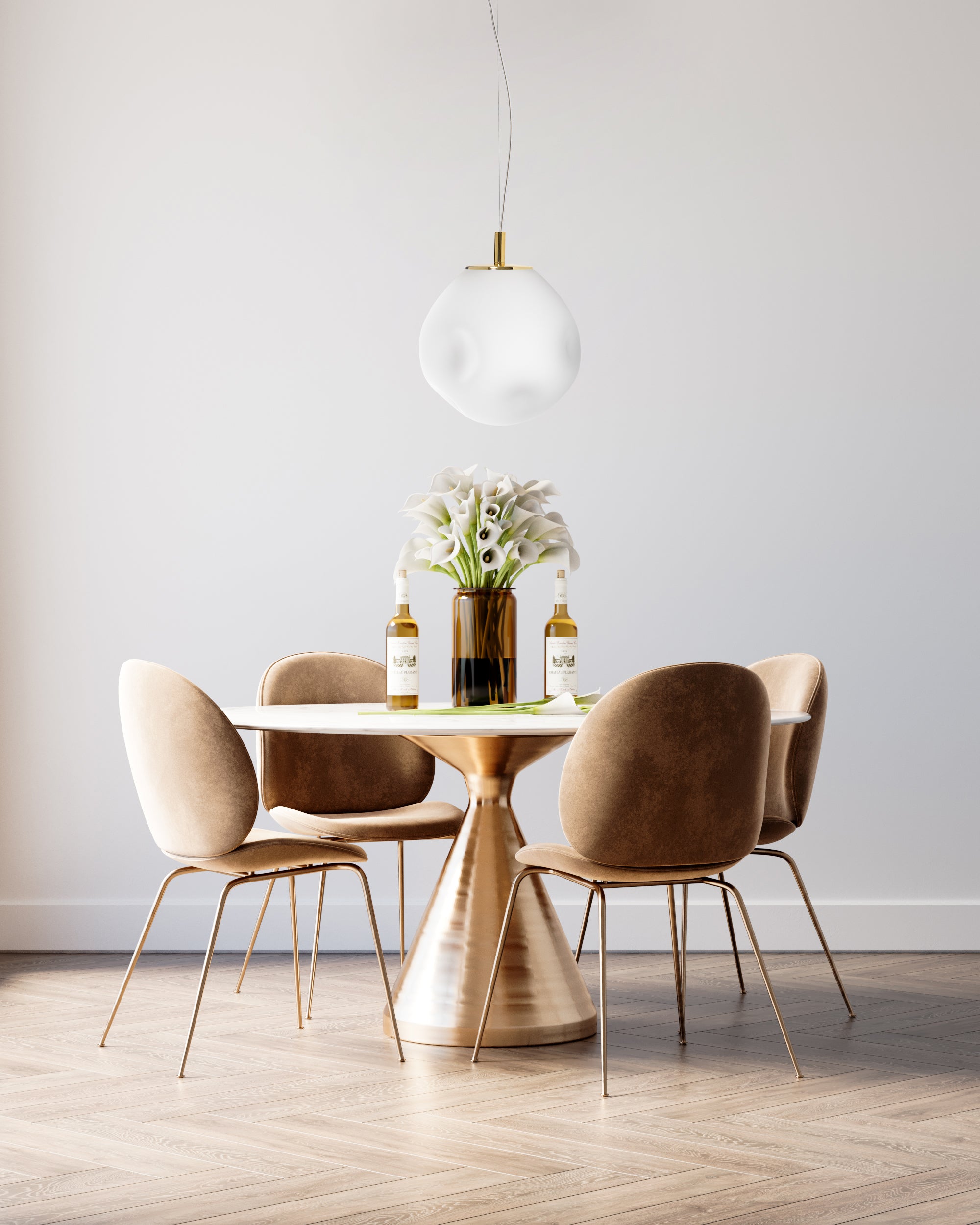 CLOE gold pendant lamp
