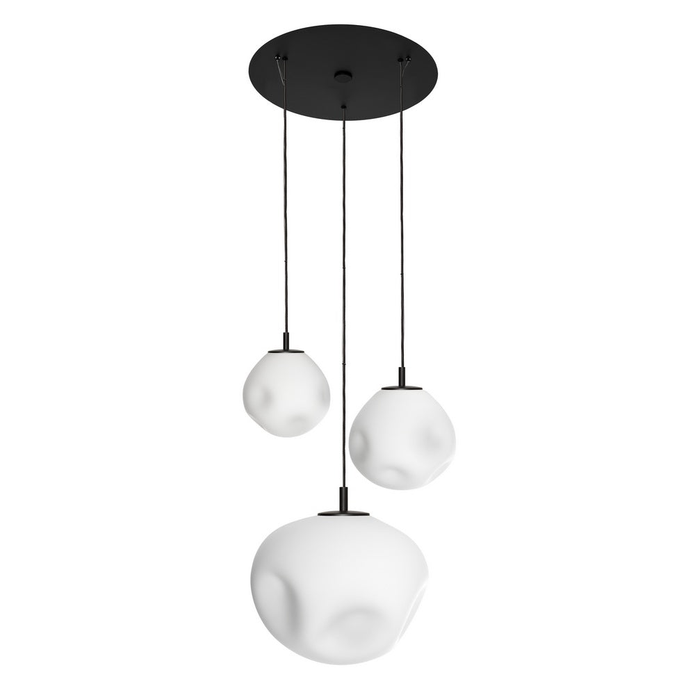 Tříbodová závěsná lampa CLOE černá