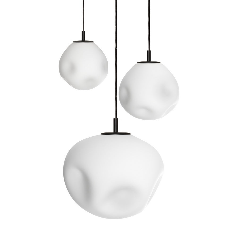 Tříbodová závěsná lampa CLOE černá