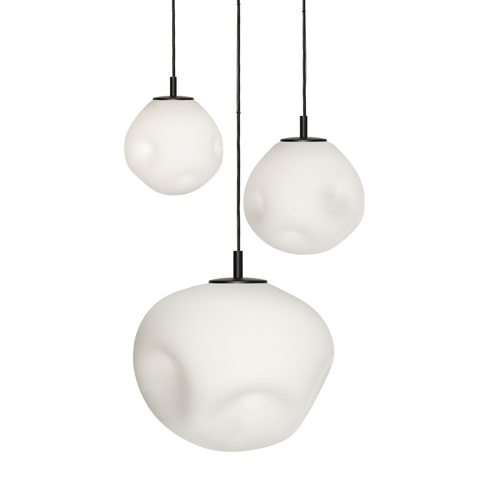 Tříbodová závěsná lampa CLOE černá