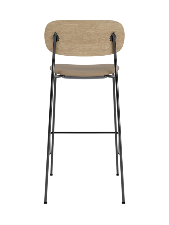 Hoker CO dubový s čalouněným béžovým sedákem