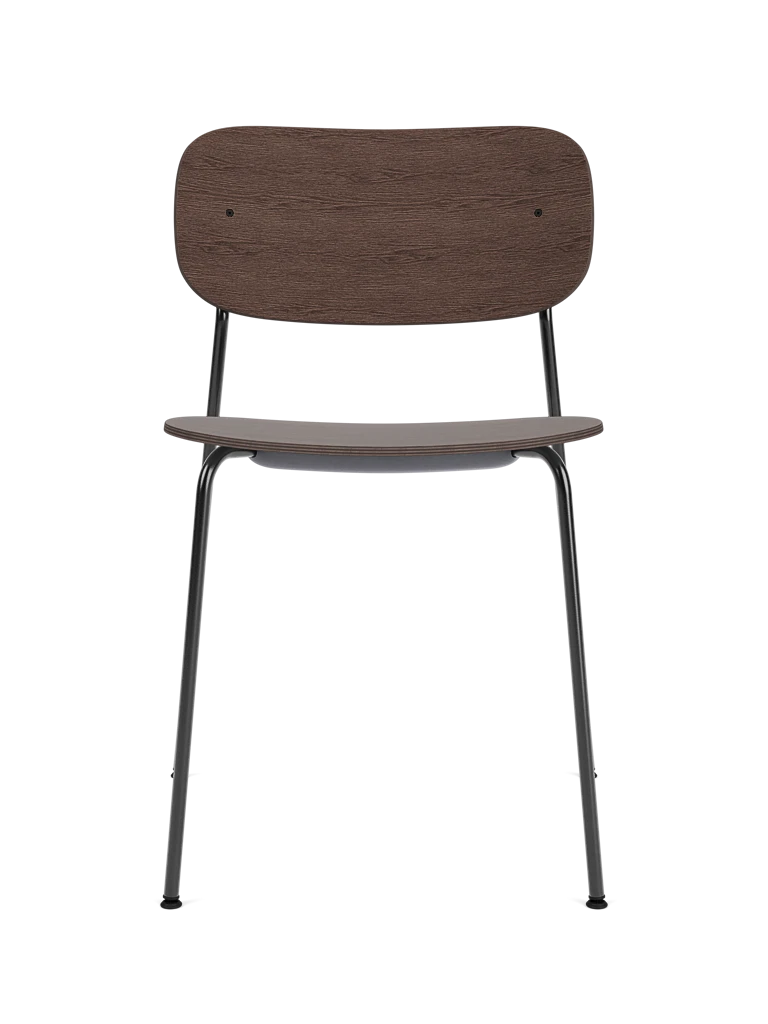 CO Chair dark oak veneer with black base