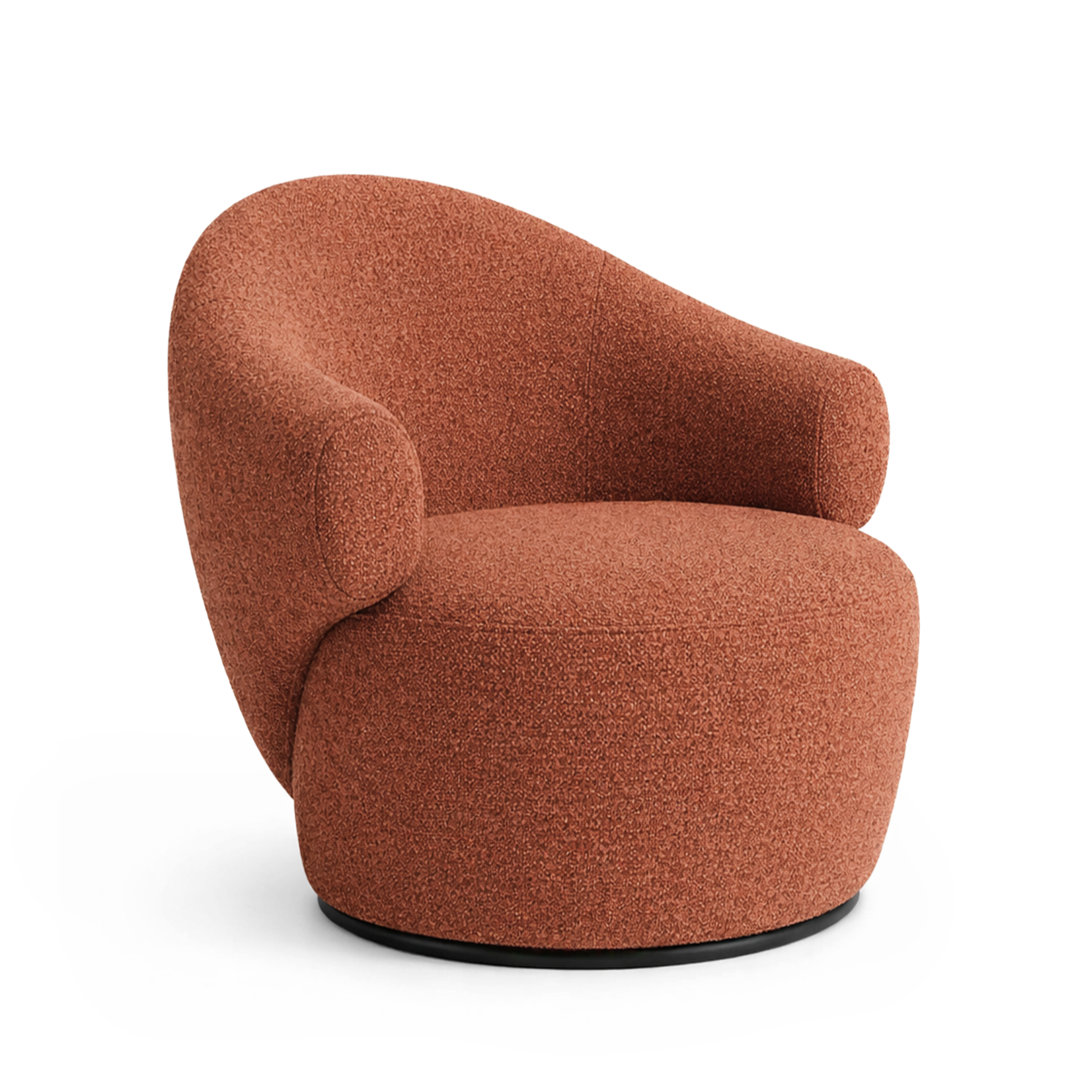 CONVA Armchair in Rust Boucle