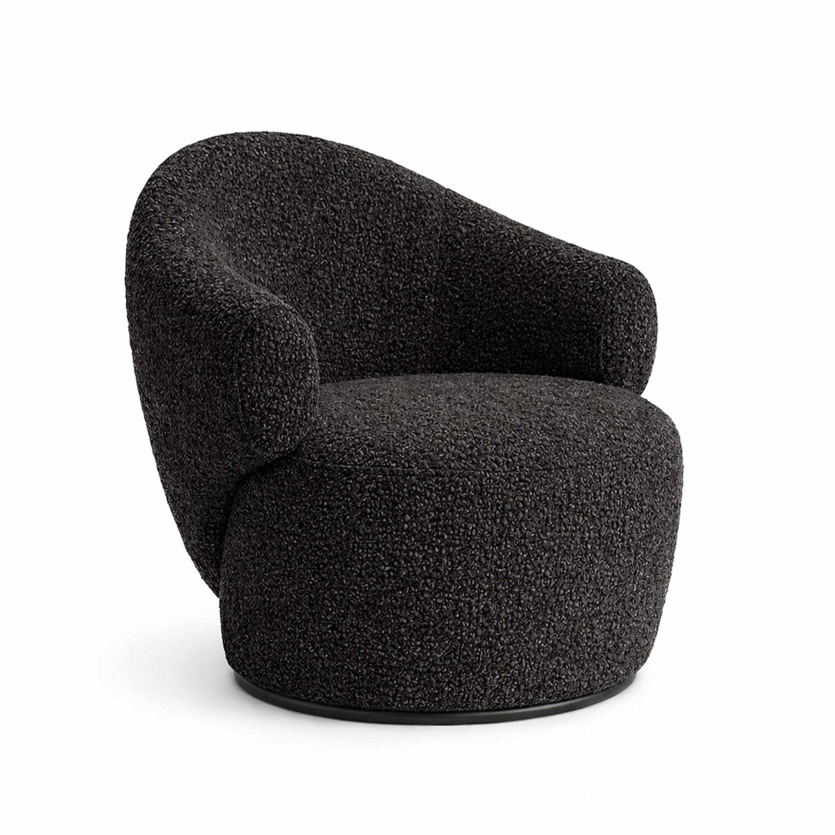 CONVA Armchair in Black Boucle
