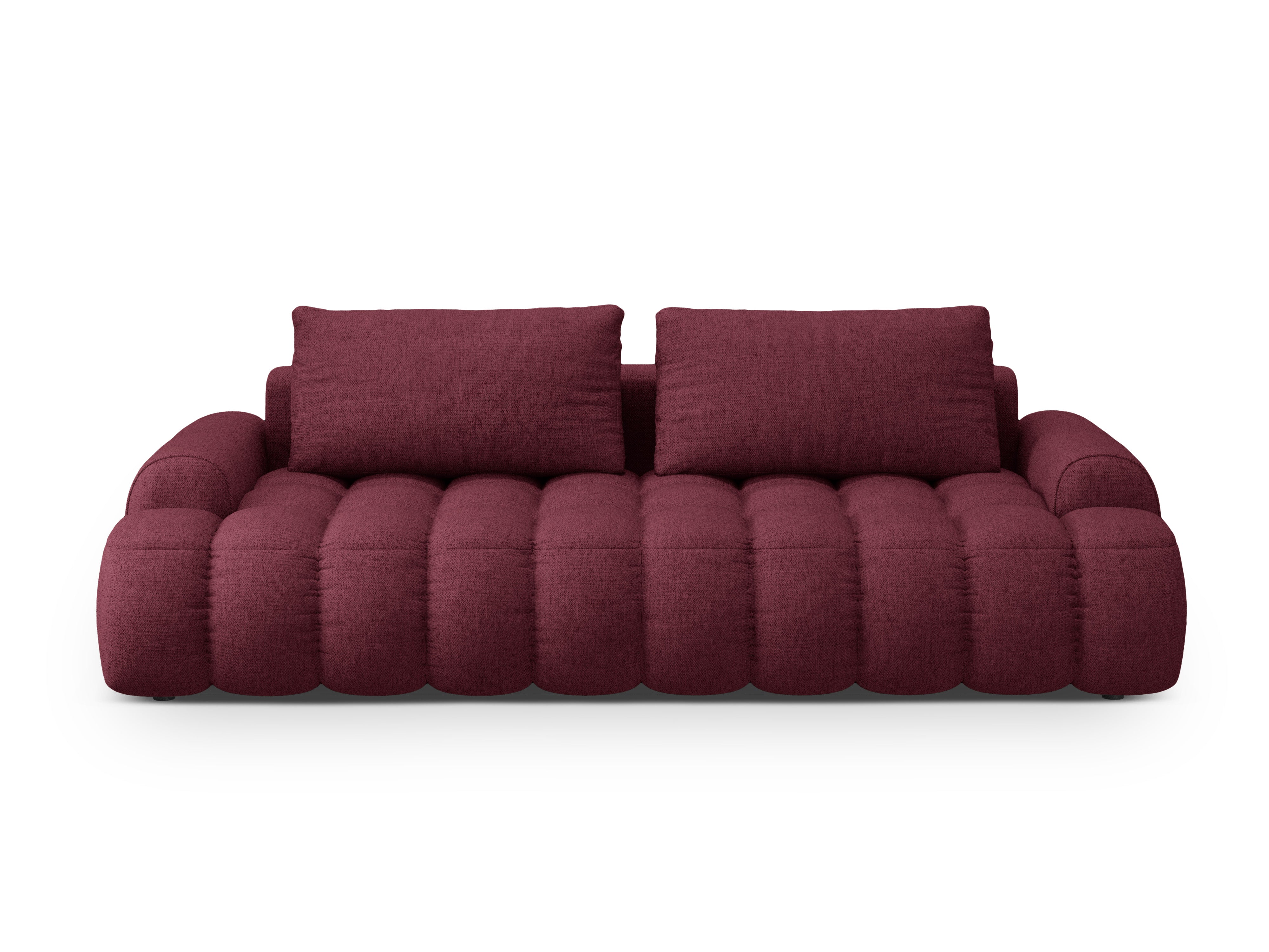 Sofa with sleeping function for 4 people LINZ burgundy