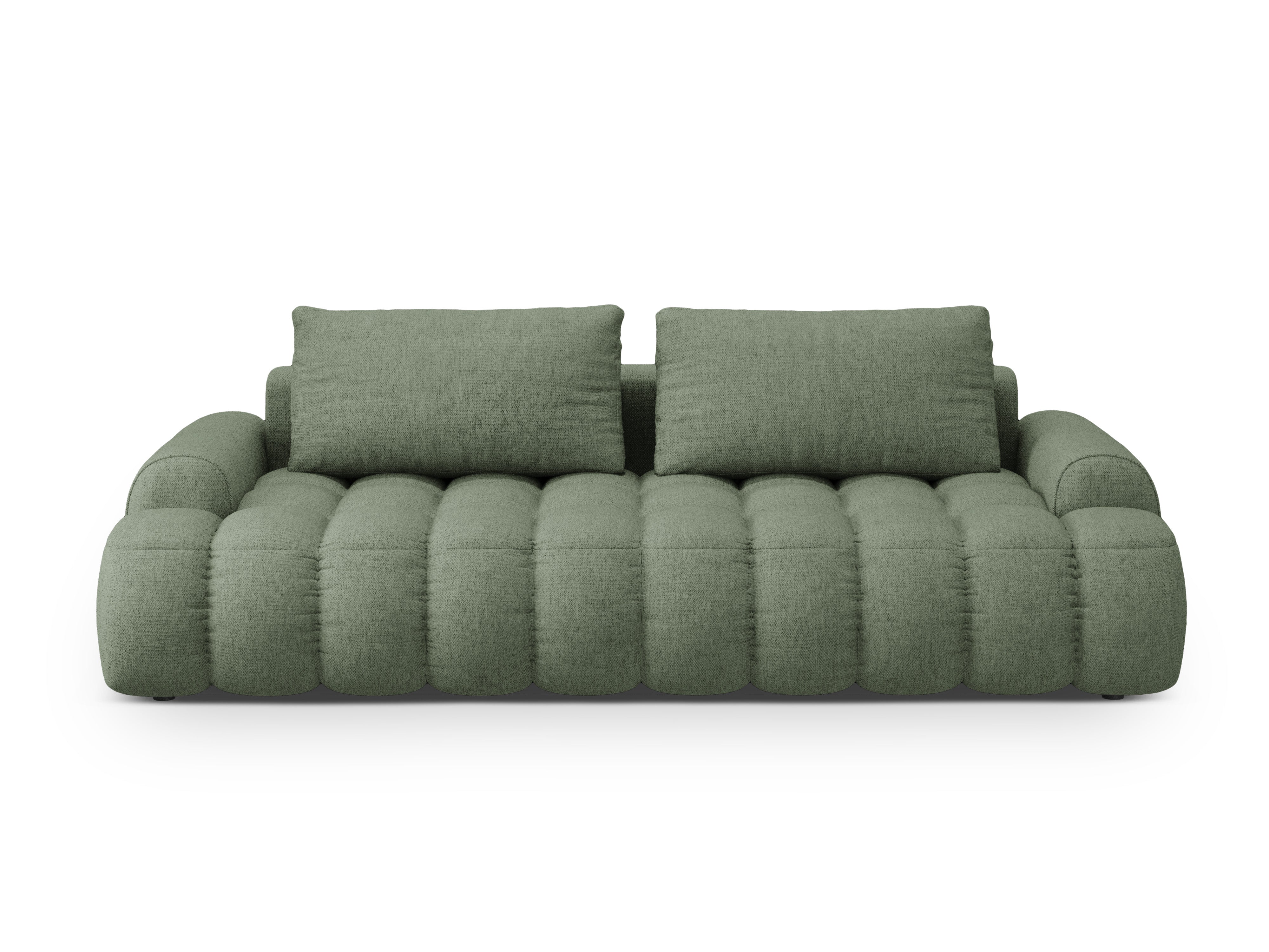 Sofa with sleeping function for 4 people LINZ olive green