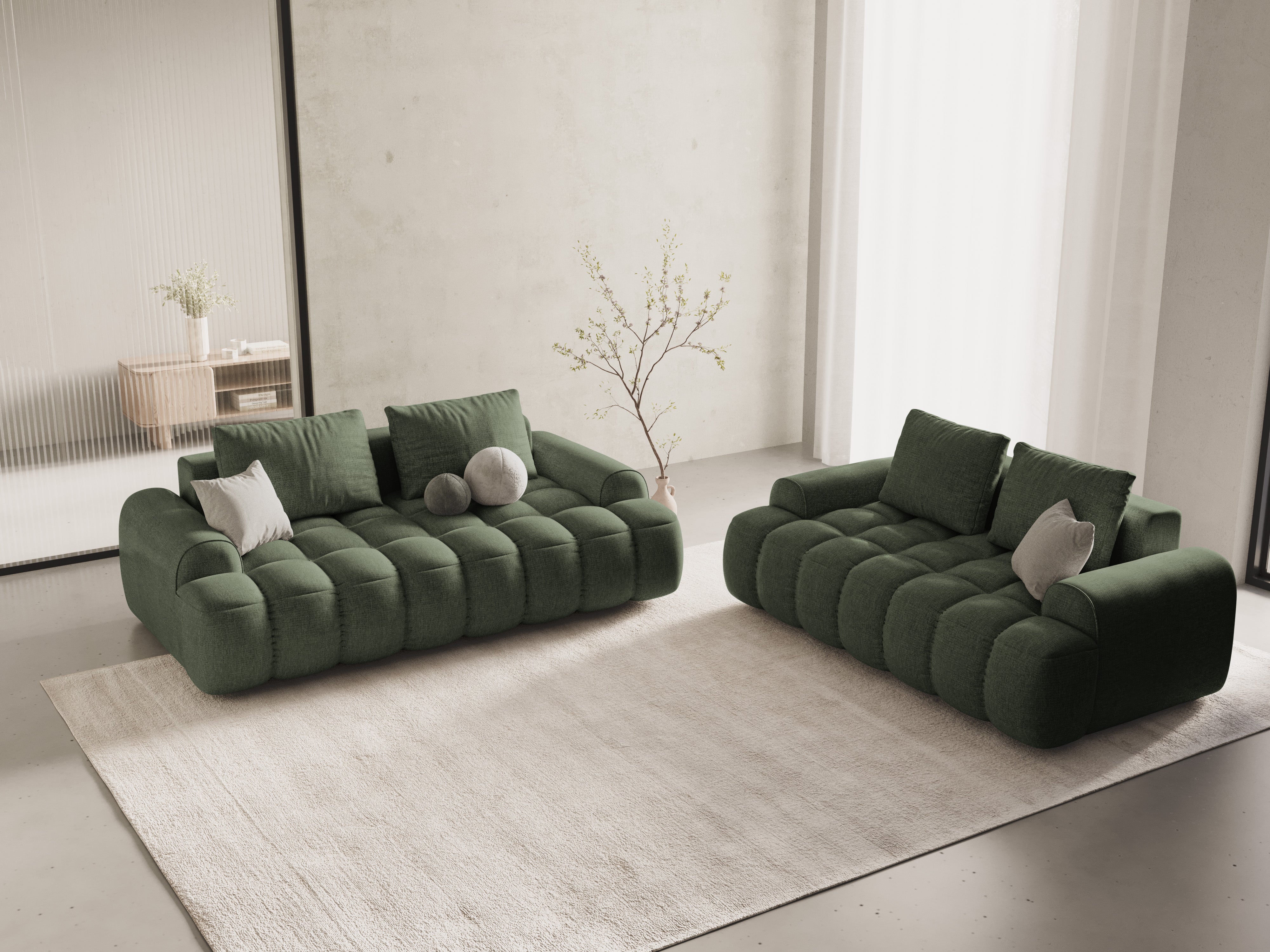 2-seater Sofa LINZ olive