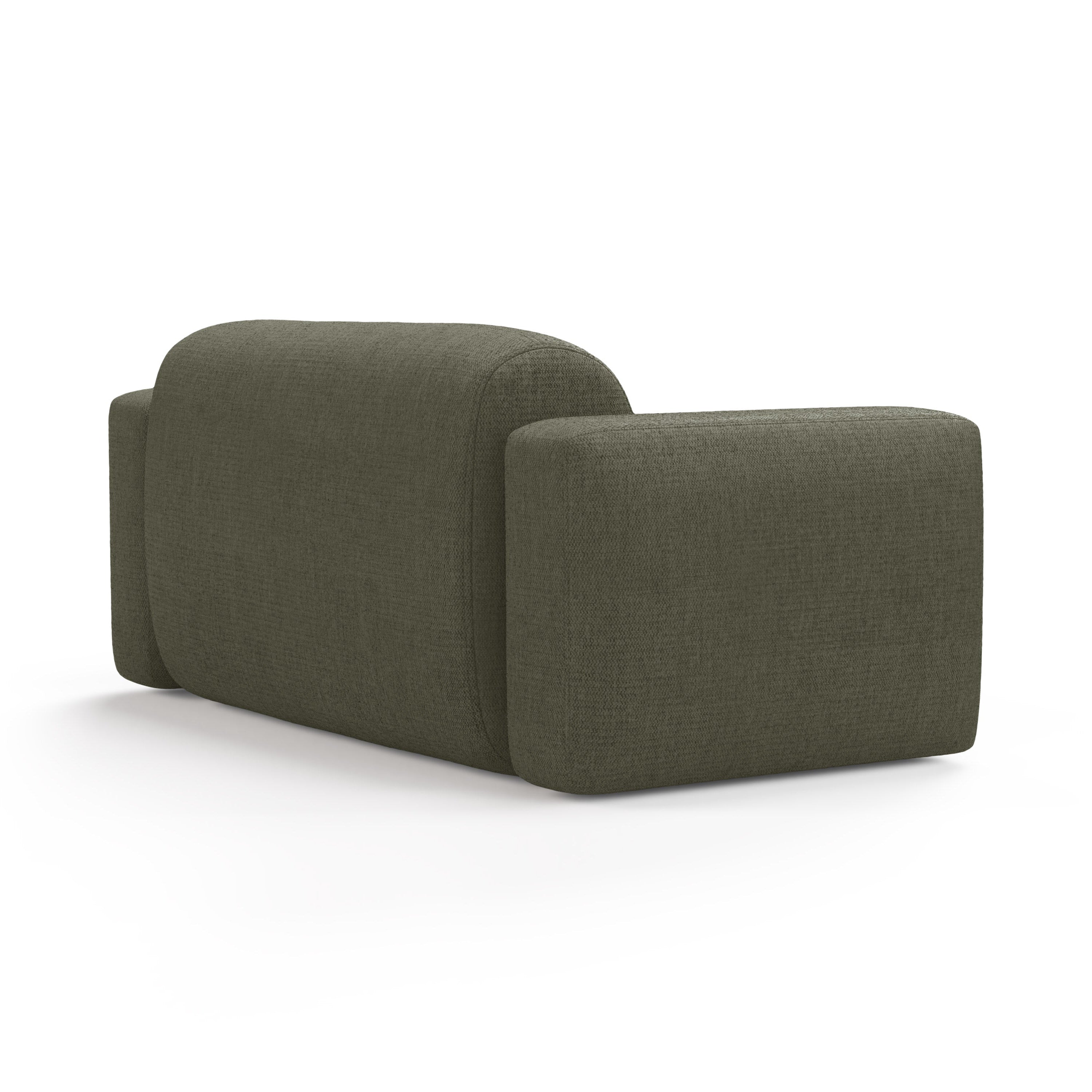 Sofa pro 2 osoby STRINO olivový šenil