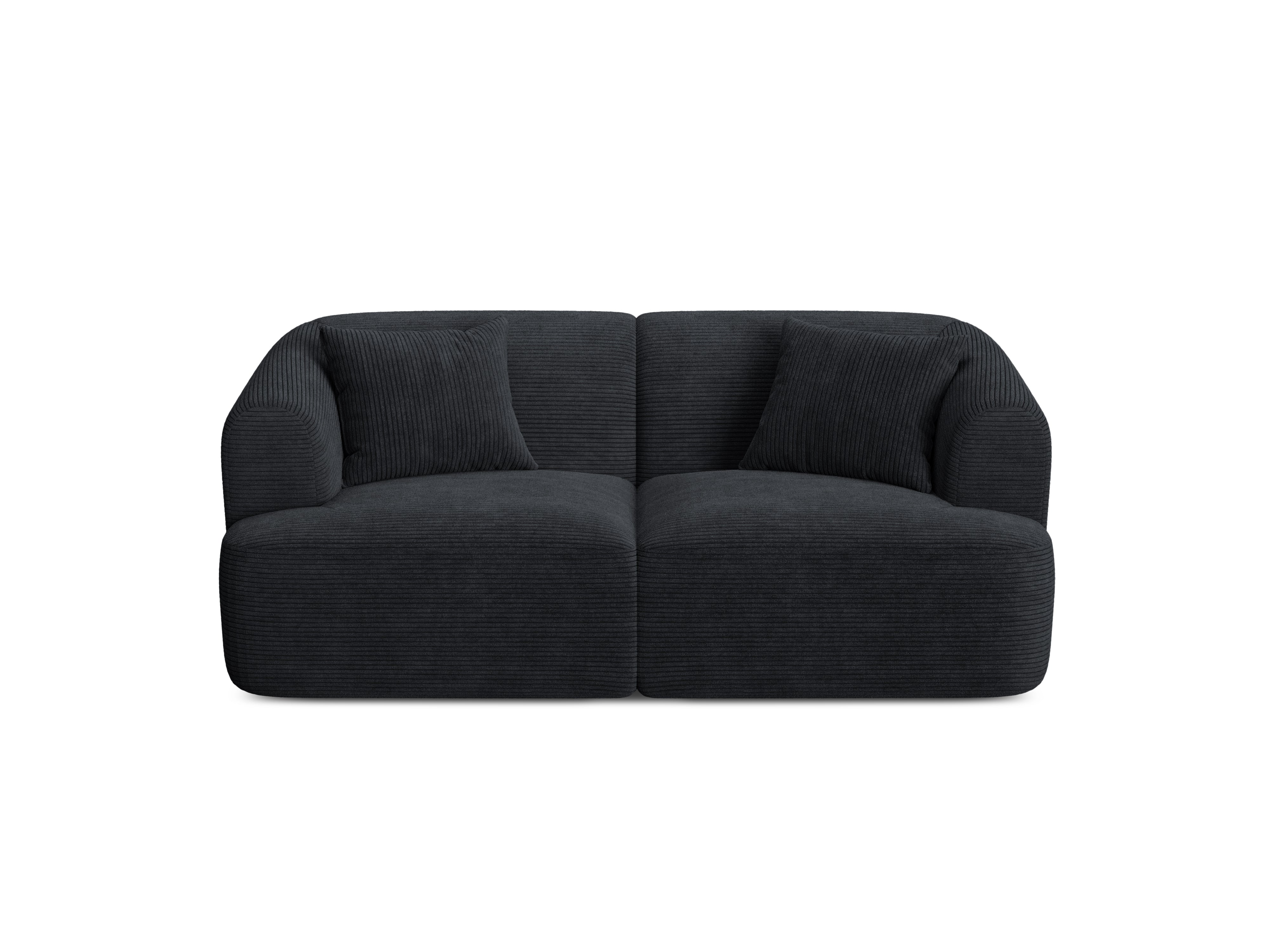 Sofa pro 2 osoby CAMPI černý samet