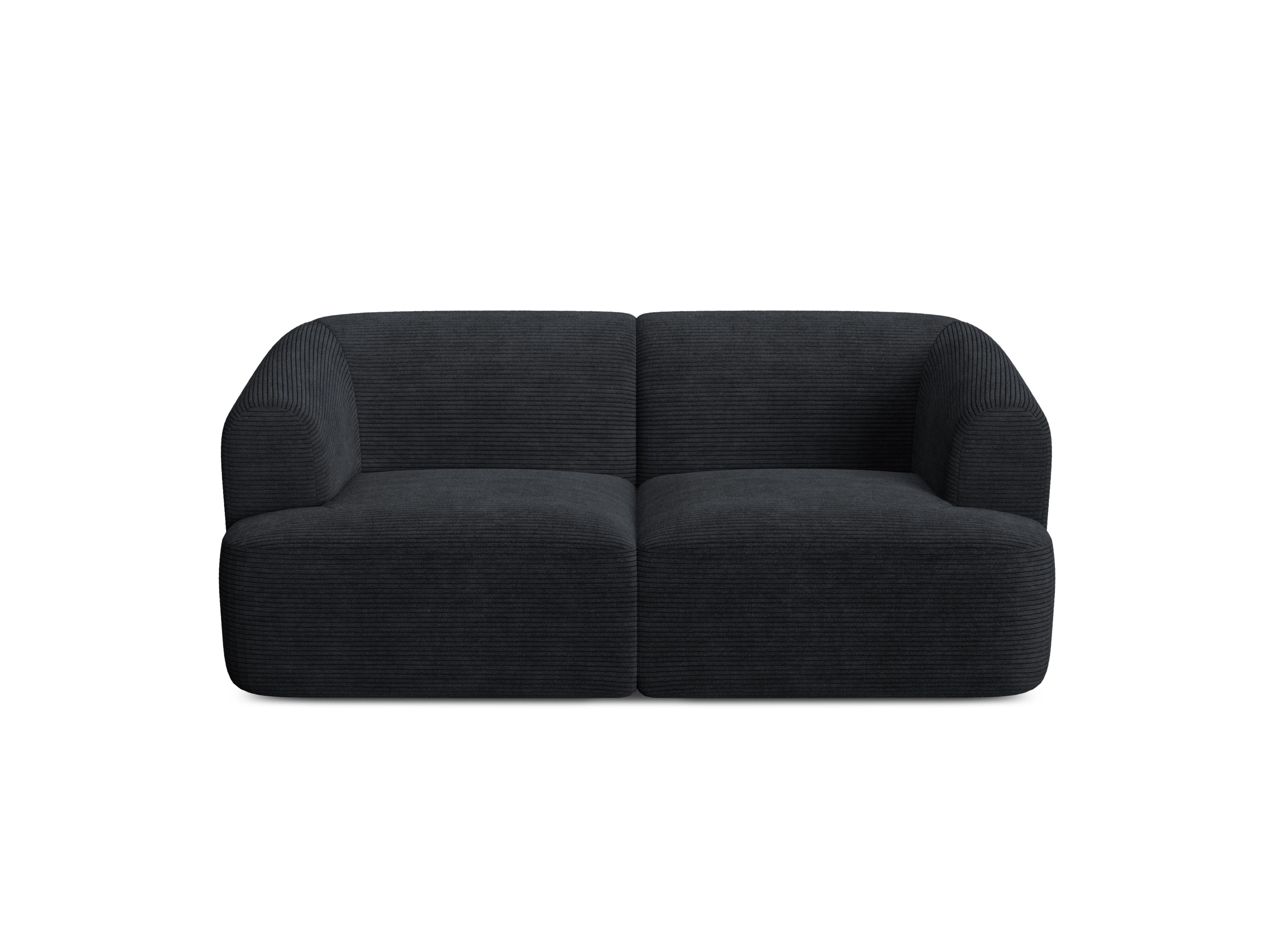 Sofa pro 2 osoby CAMPI černý samet