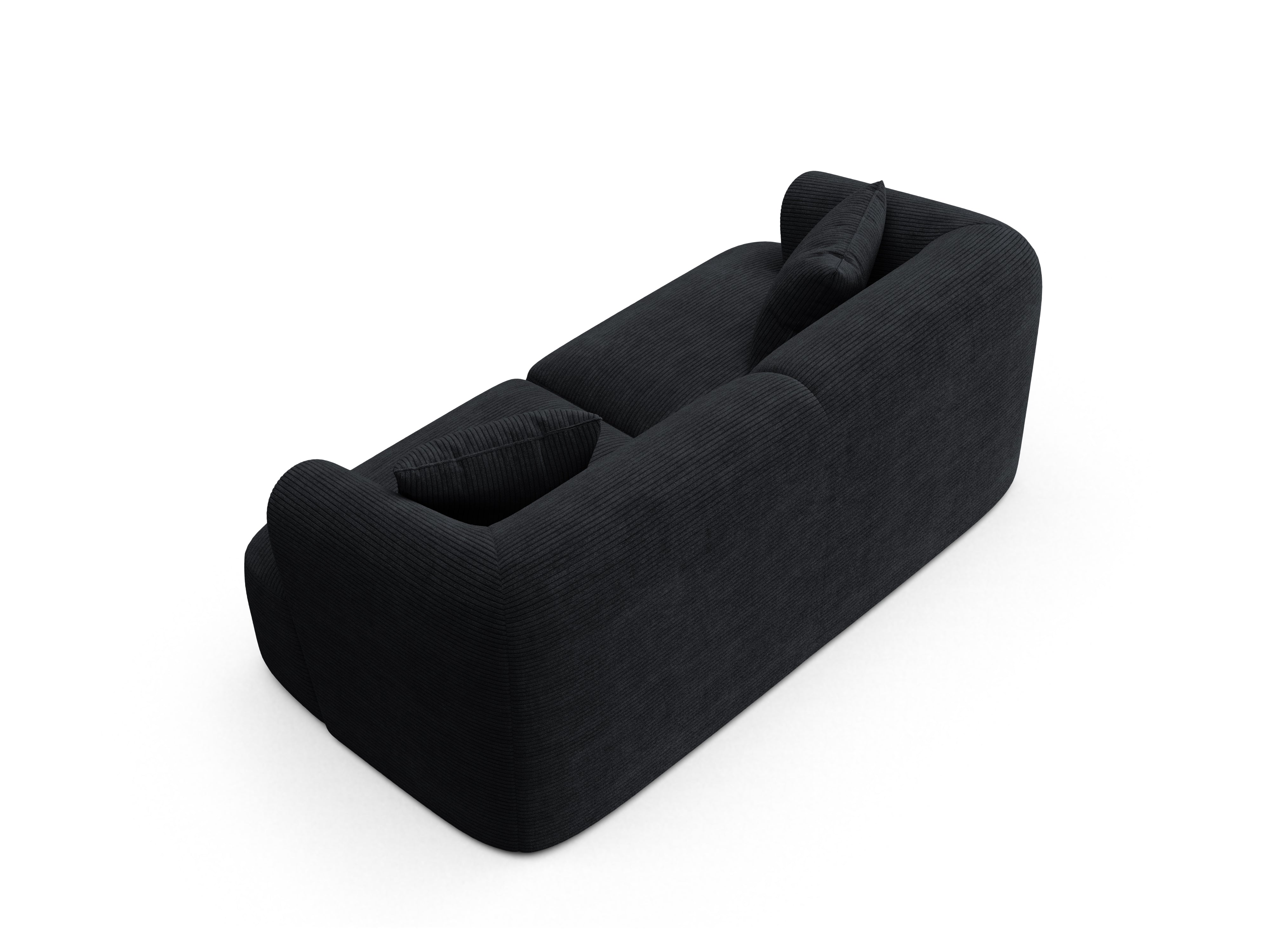 Sofa pro 2 osoby CAMPI černý samet