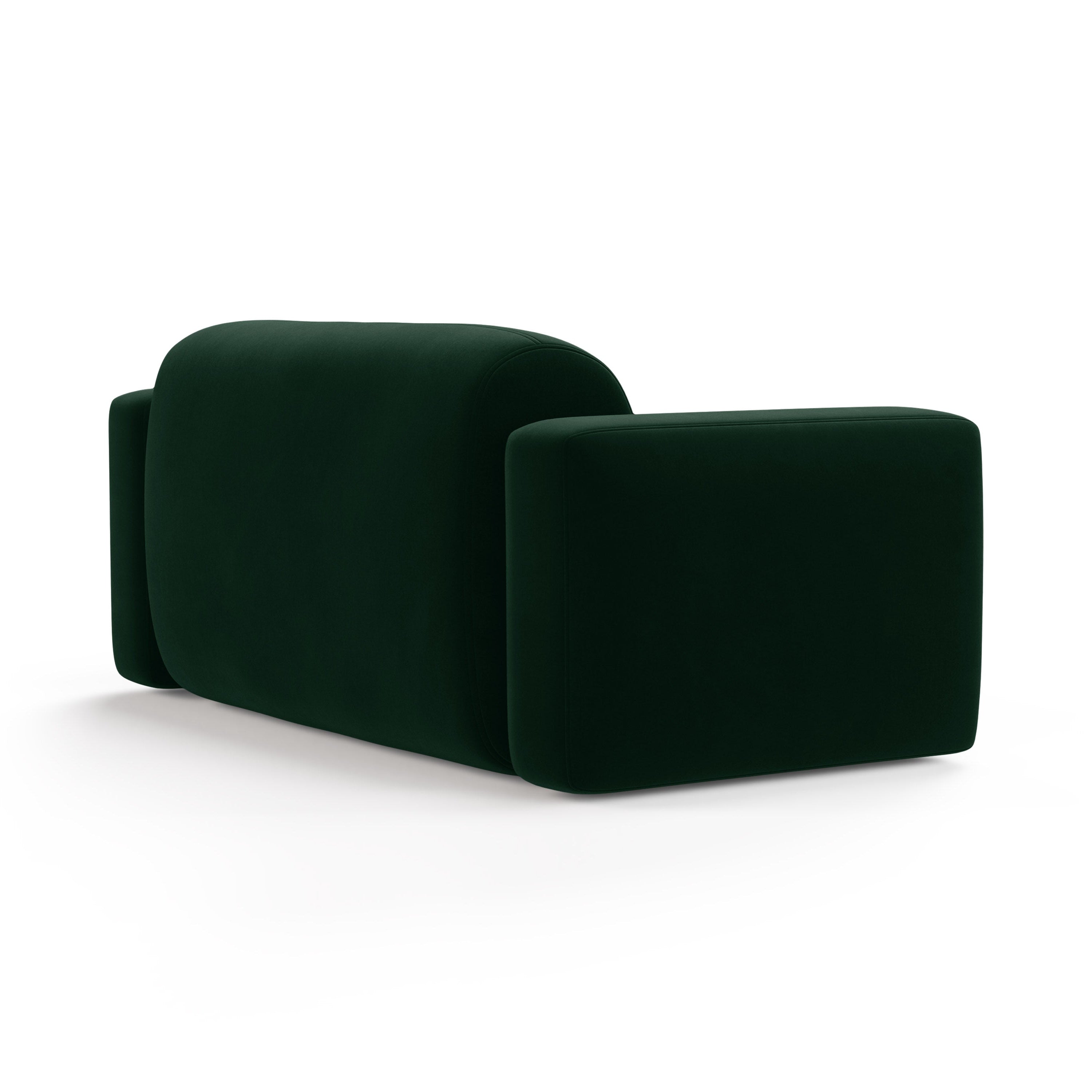 Sofa sametová 2-osobová STRINO lahvově zelená