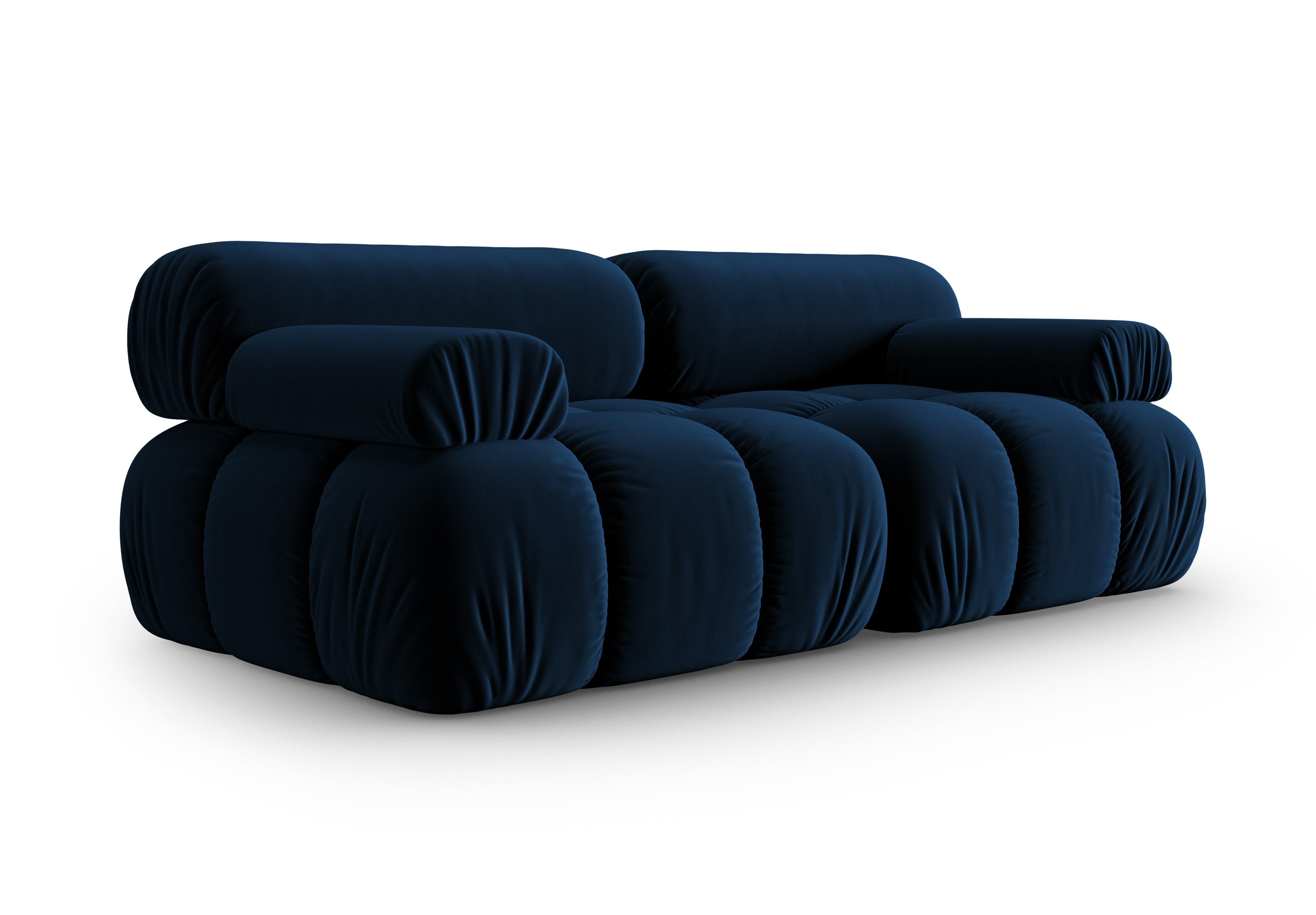 Sofa sametová 2-osobová CORTINA královská modrá