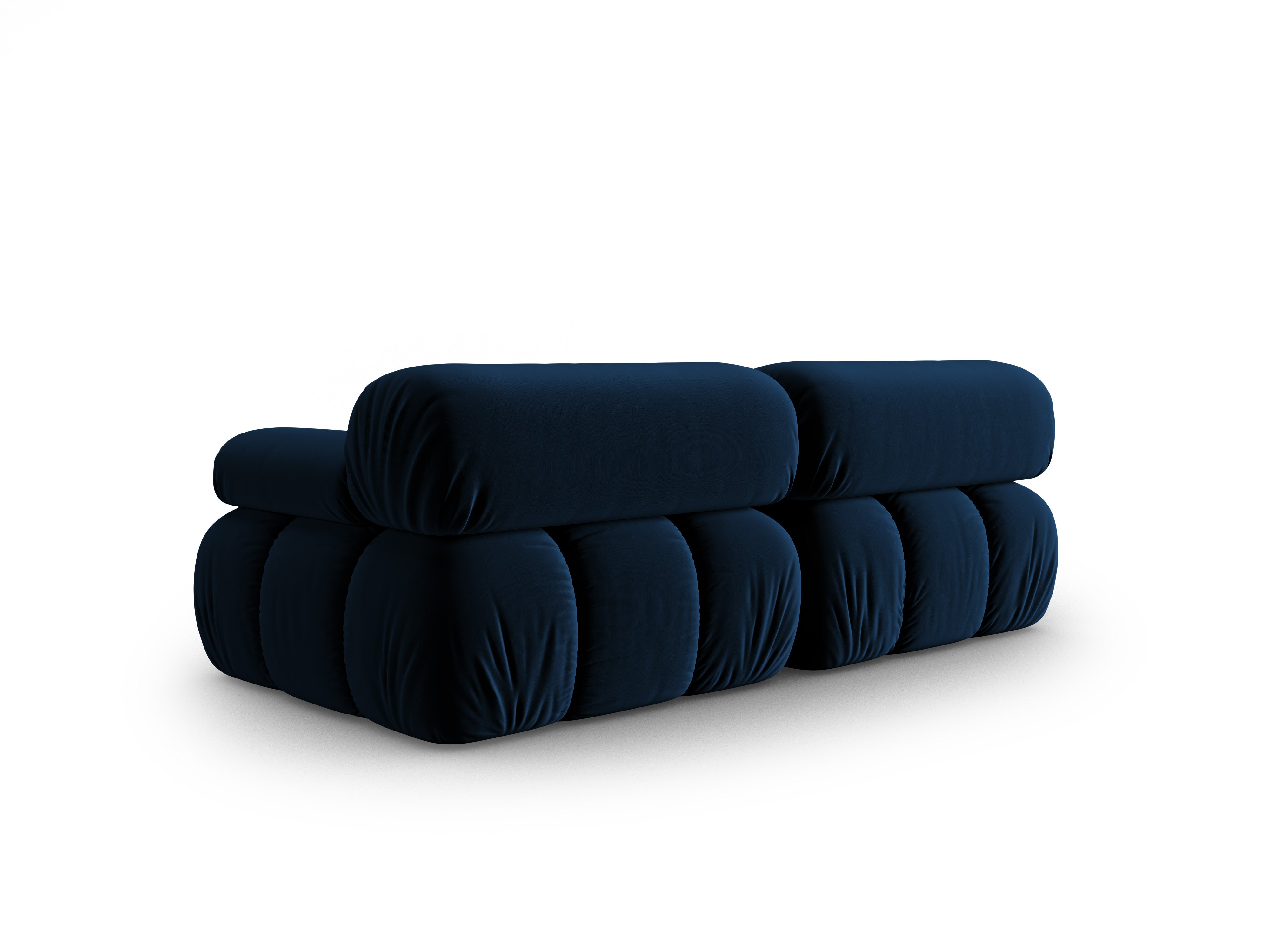 Sofa sametová 2-osobová CORTINA královská modrá