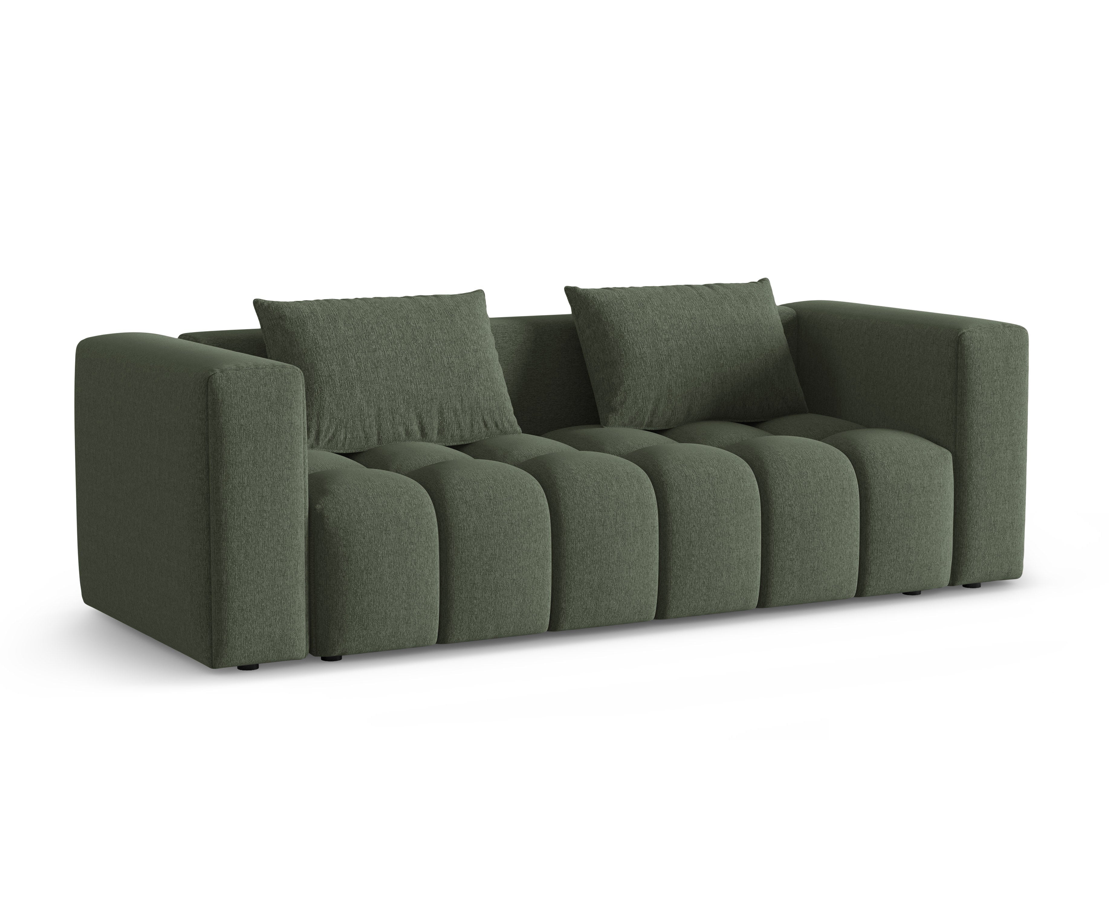 Sofa 3-osobowa z funkcją spania VERONA oliwkowy – Cosmopolitan Design