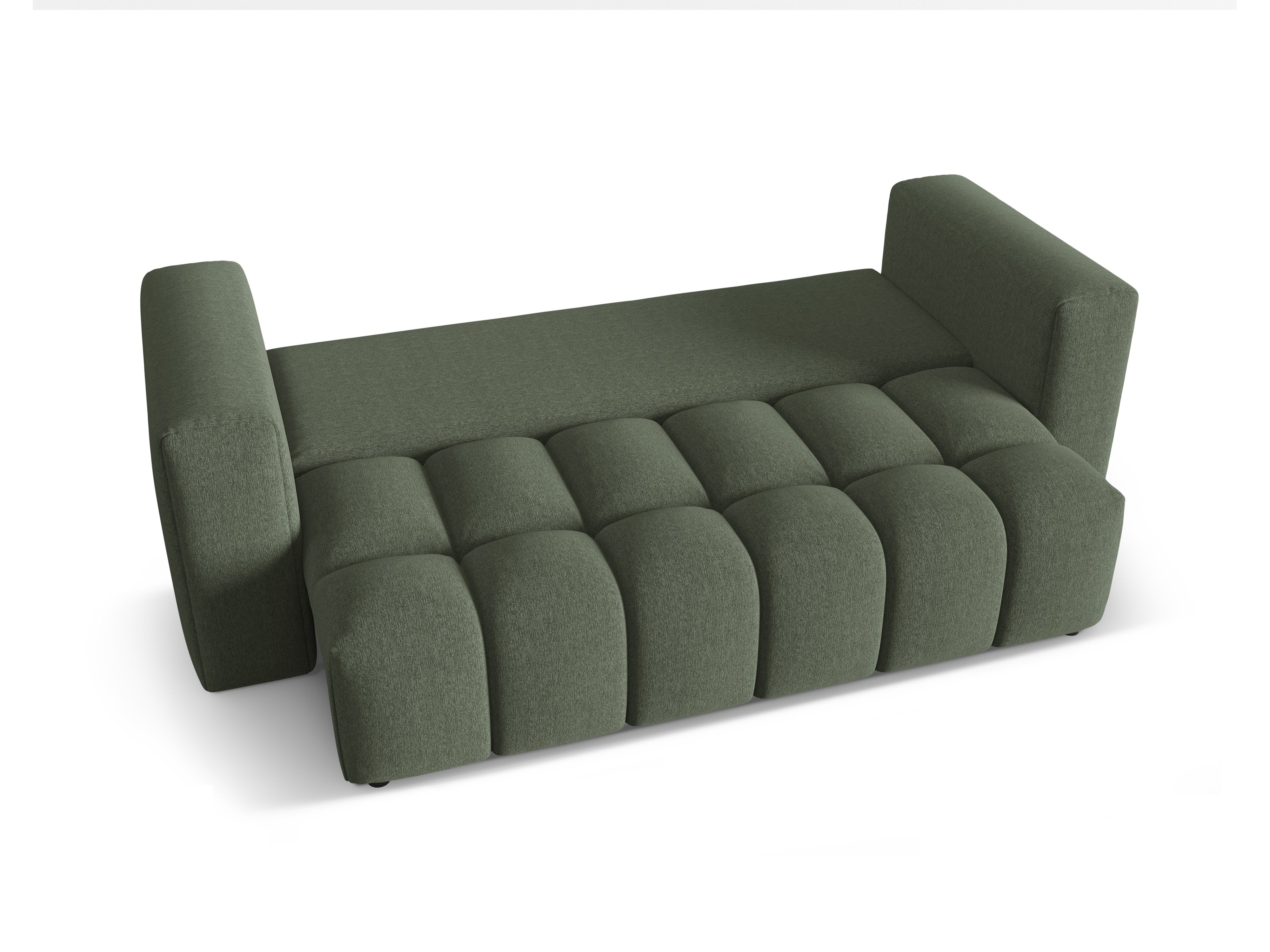 Sofa 3-osobowa z funkcją spania VERONA oliwkowy – Cosmopolitan Design