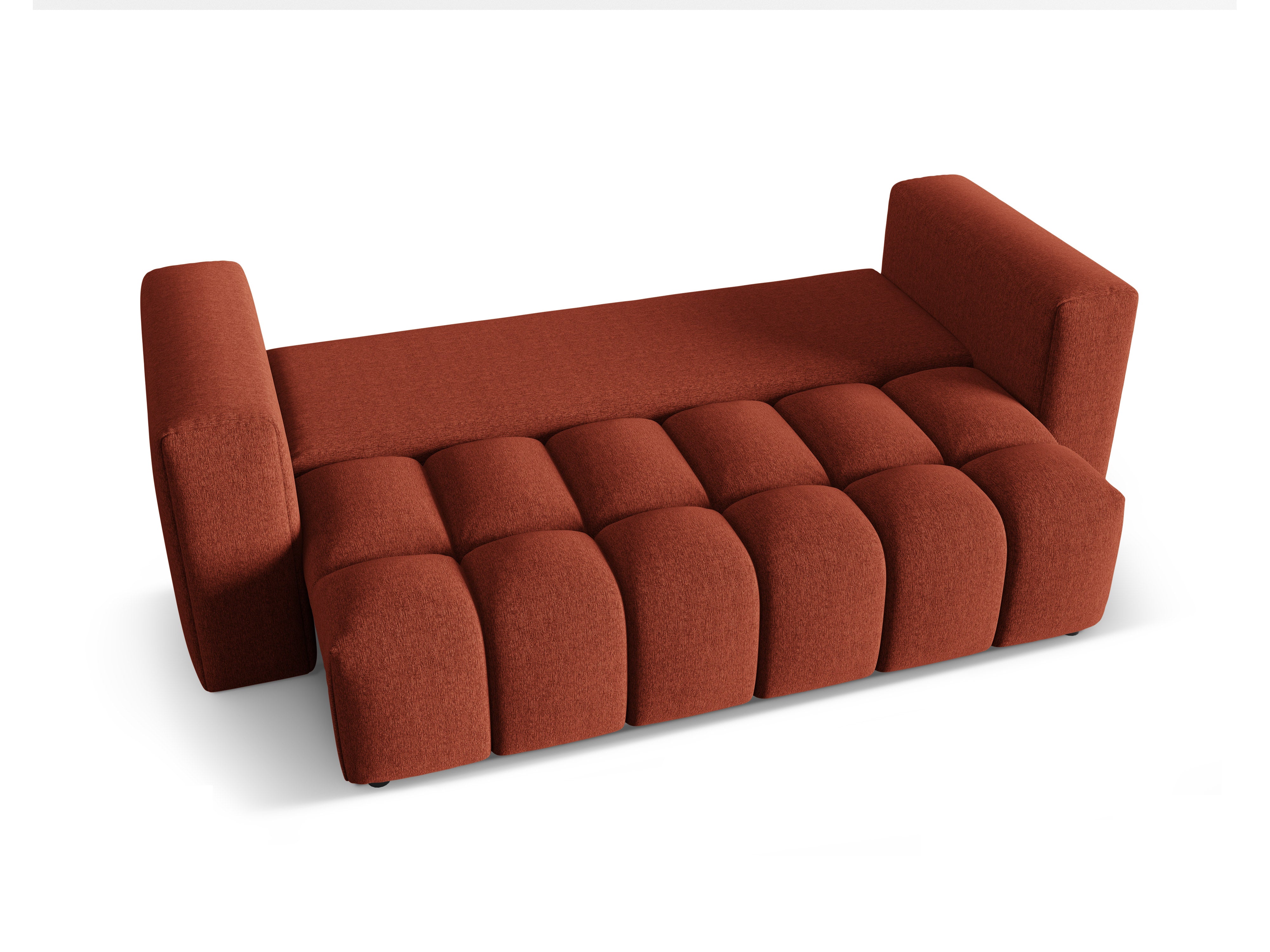 Sofa 3-osobowa z funkcją spania VERONA koralowy – Cosmopolitan Design