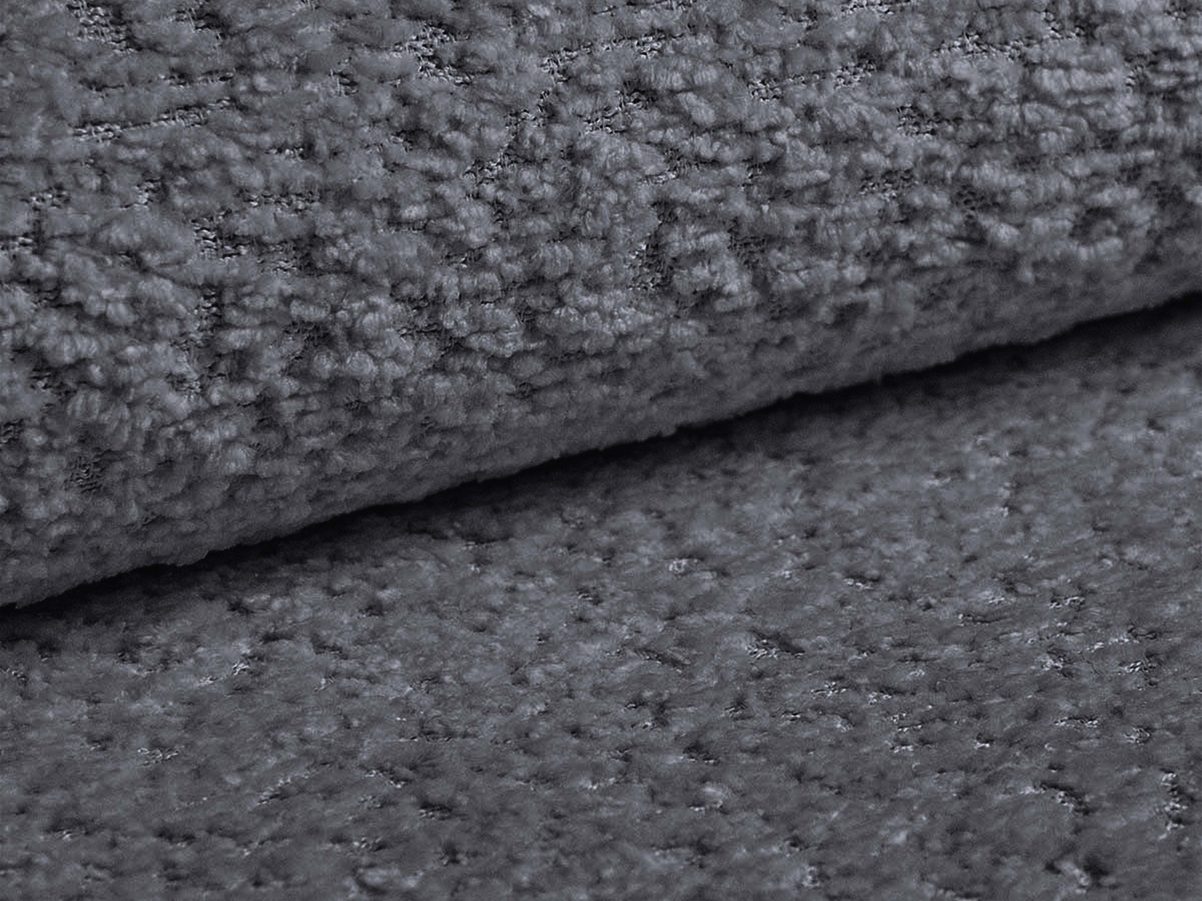 3-seater sofa with sleeping function KEMI gray bouclé