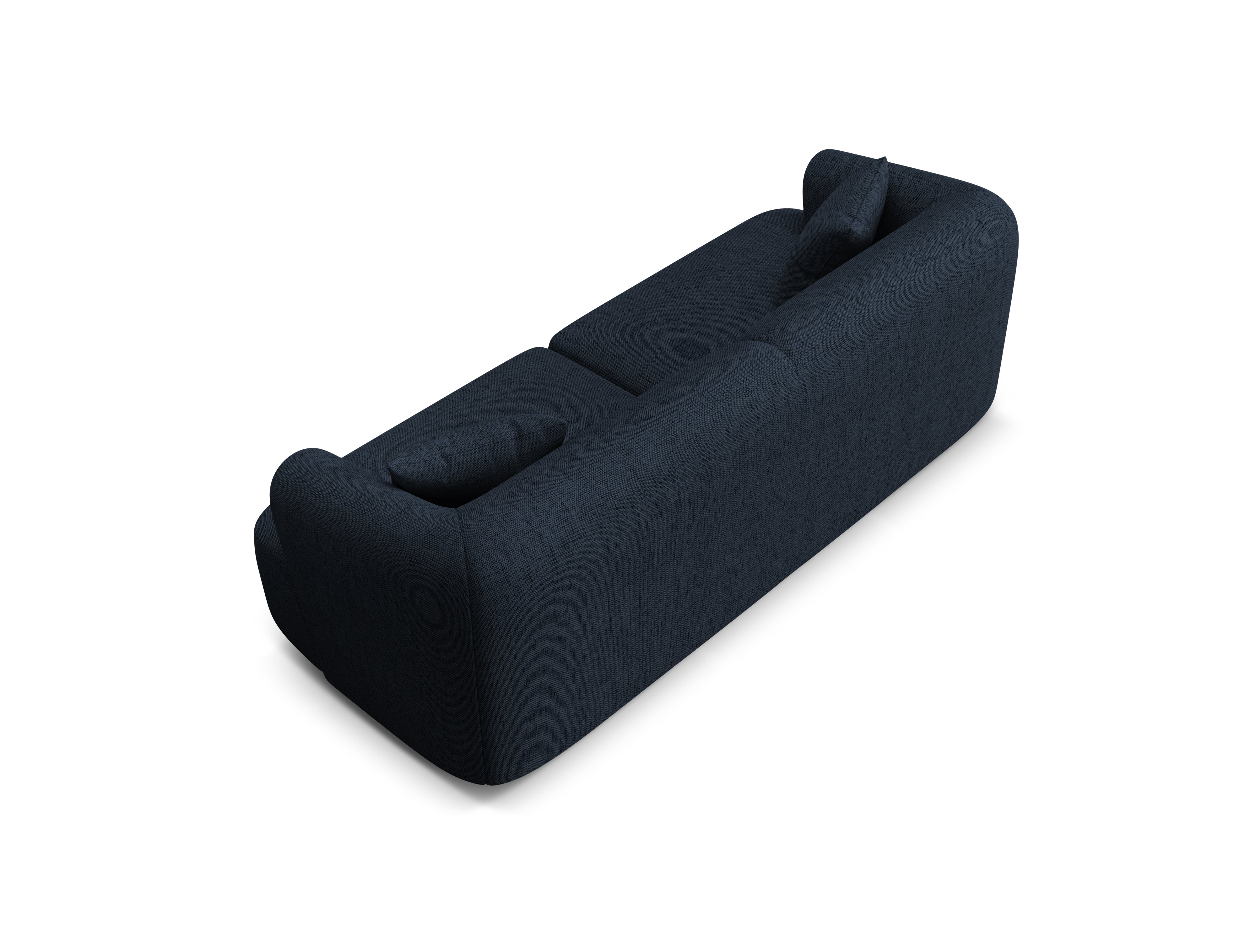 3-seater Sofa CAMPI blue chenille