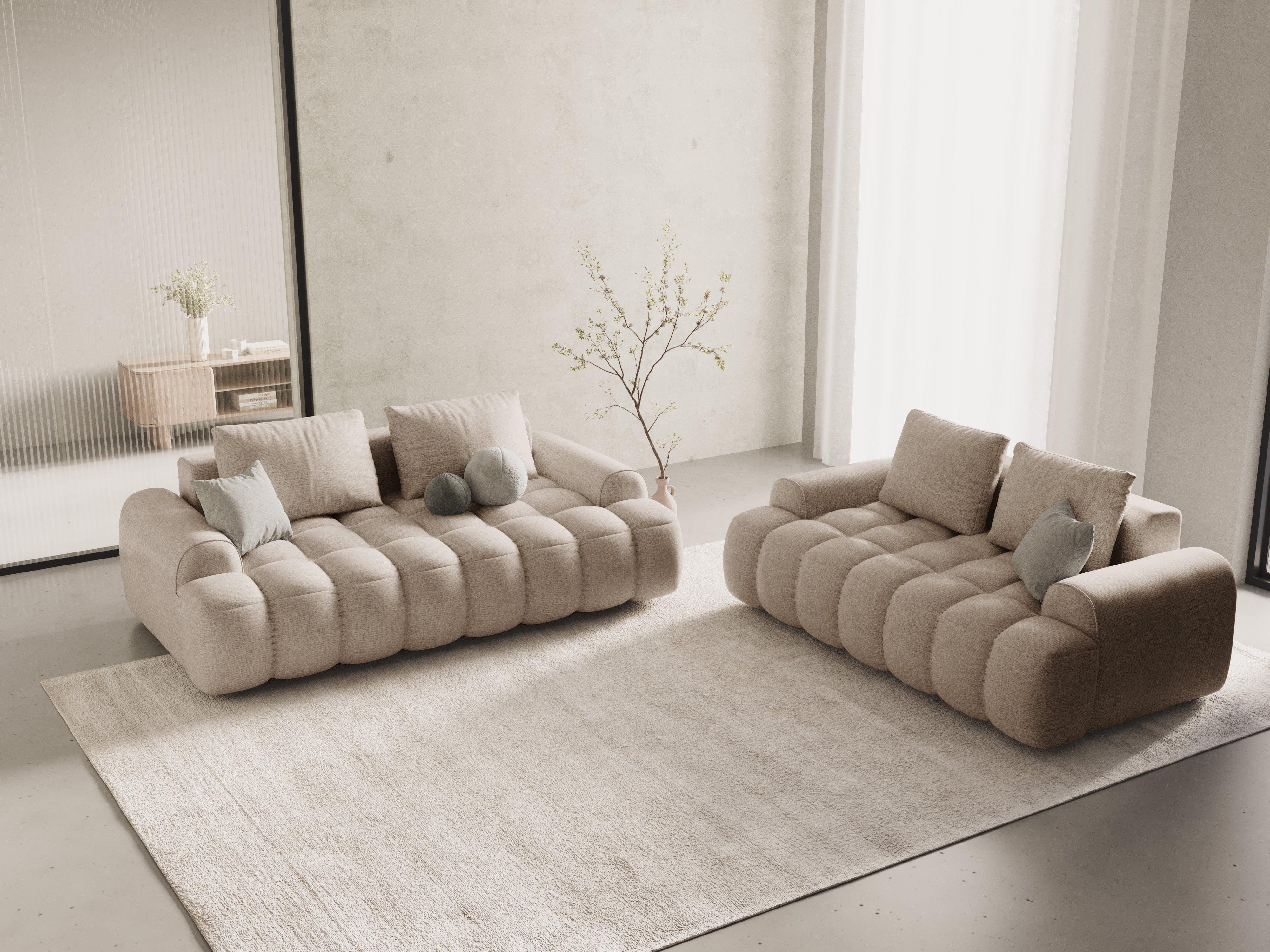 3-seater sofa LINZ sand