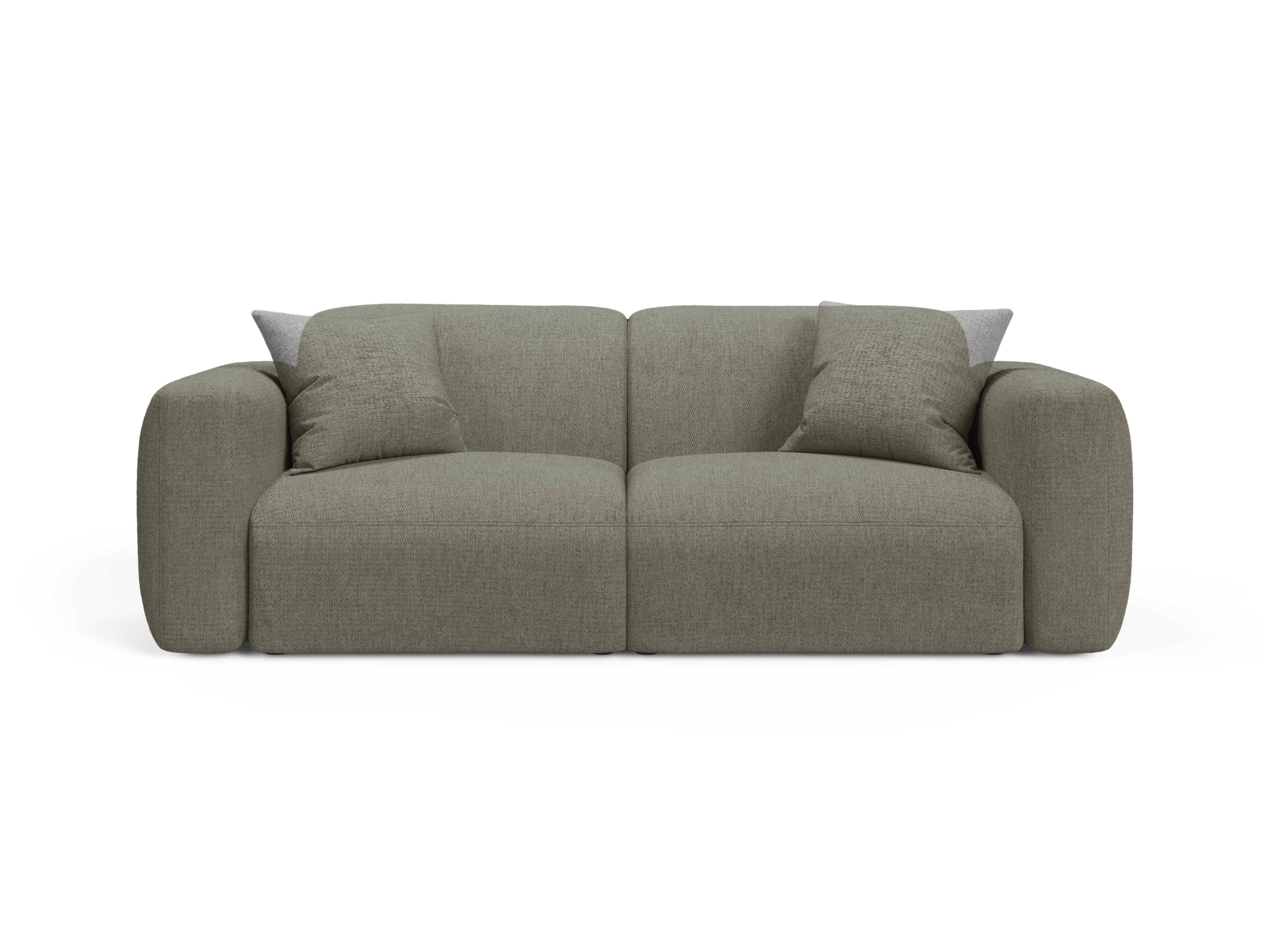 Sofa pro 3 osoby STRINO olivový šenil