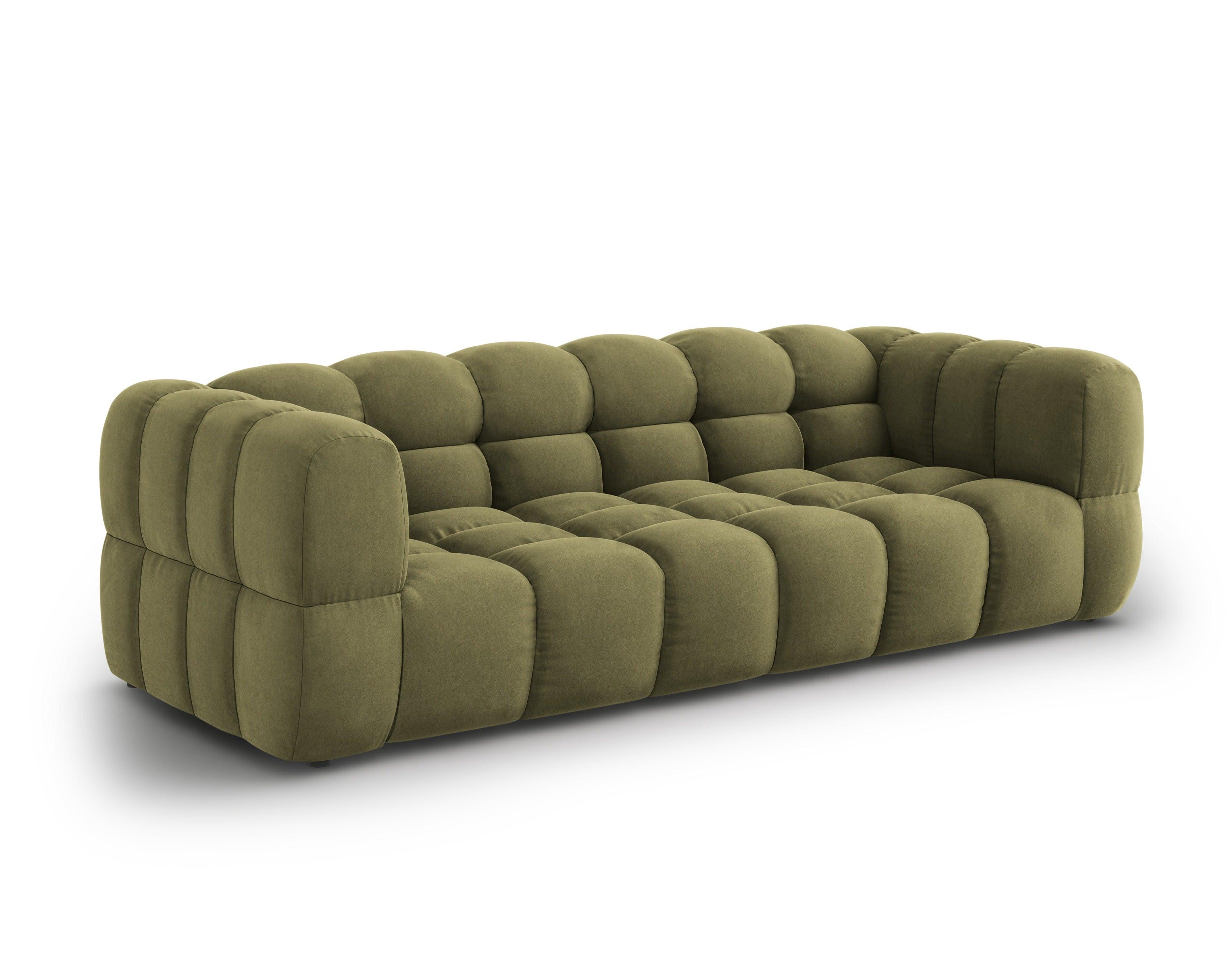 Sofa aksamitna 4-osobowa SKY jasnozielony Cosmopolitan Design Eye on Design