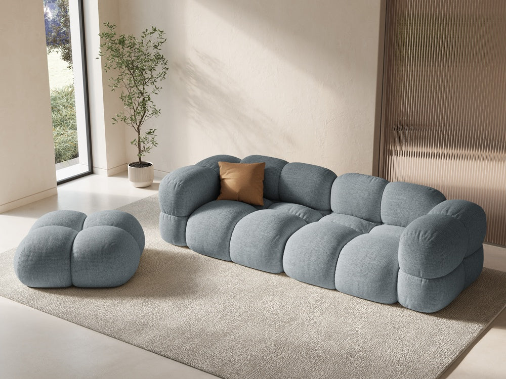4-seater Sofa LORETTO pastel blue
