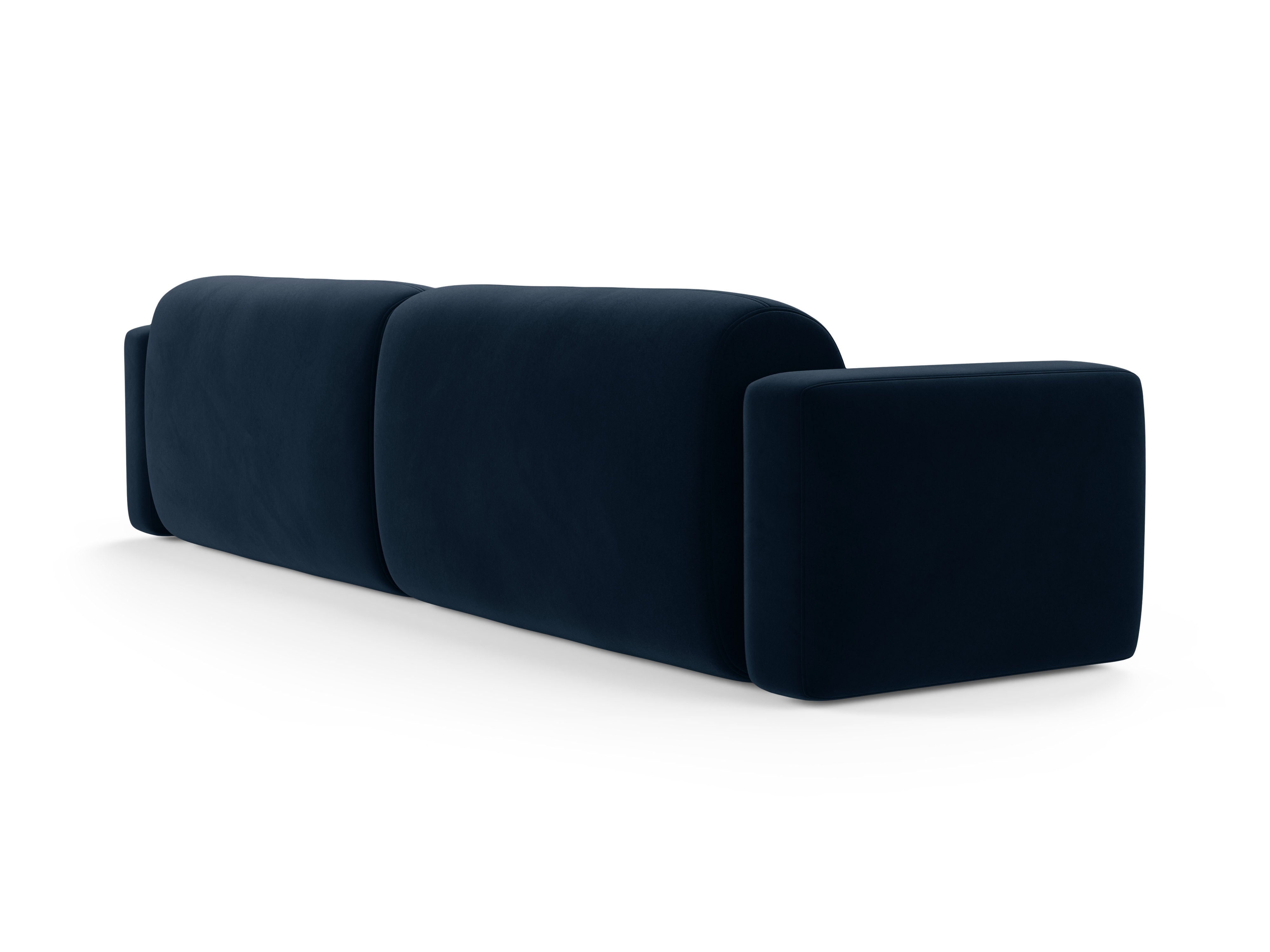 Sofa sametová 4-osobová STRINO granátová