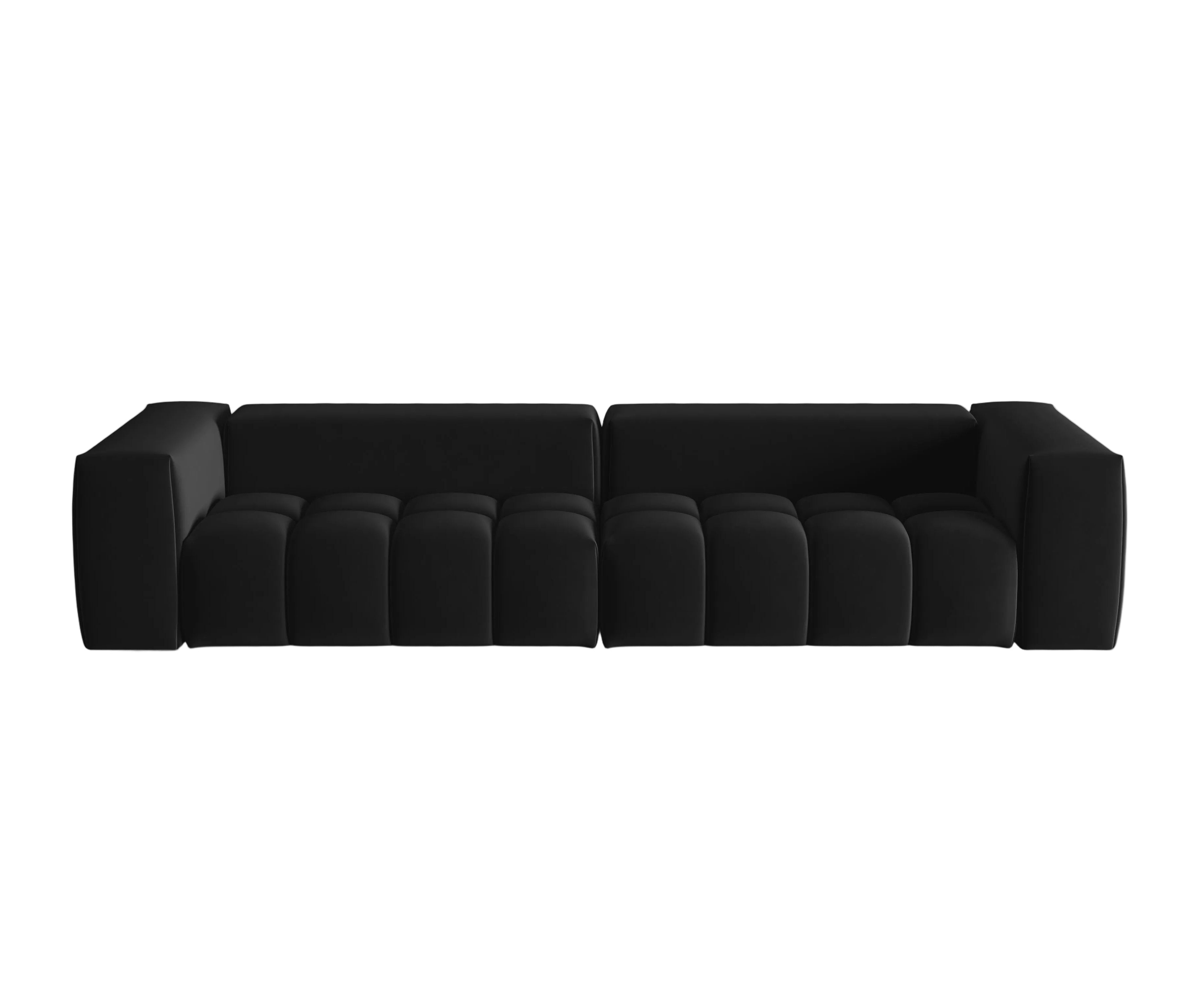 Sofa aksamitna 5-osobowa VERONA czarny