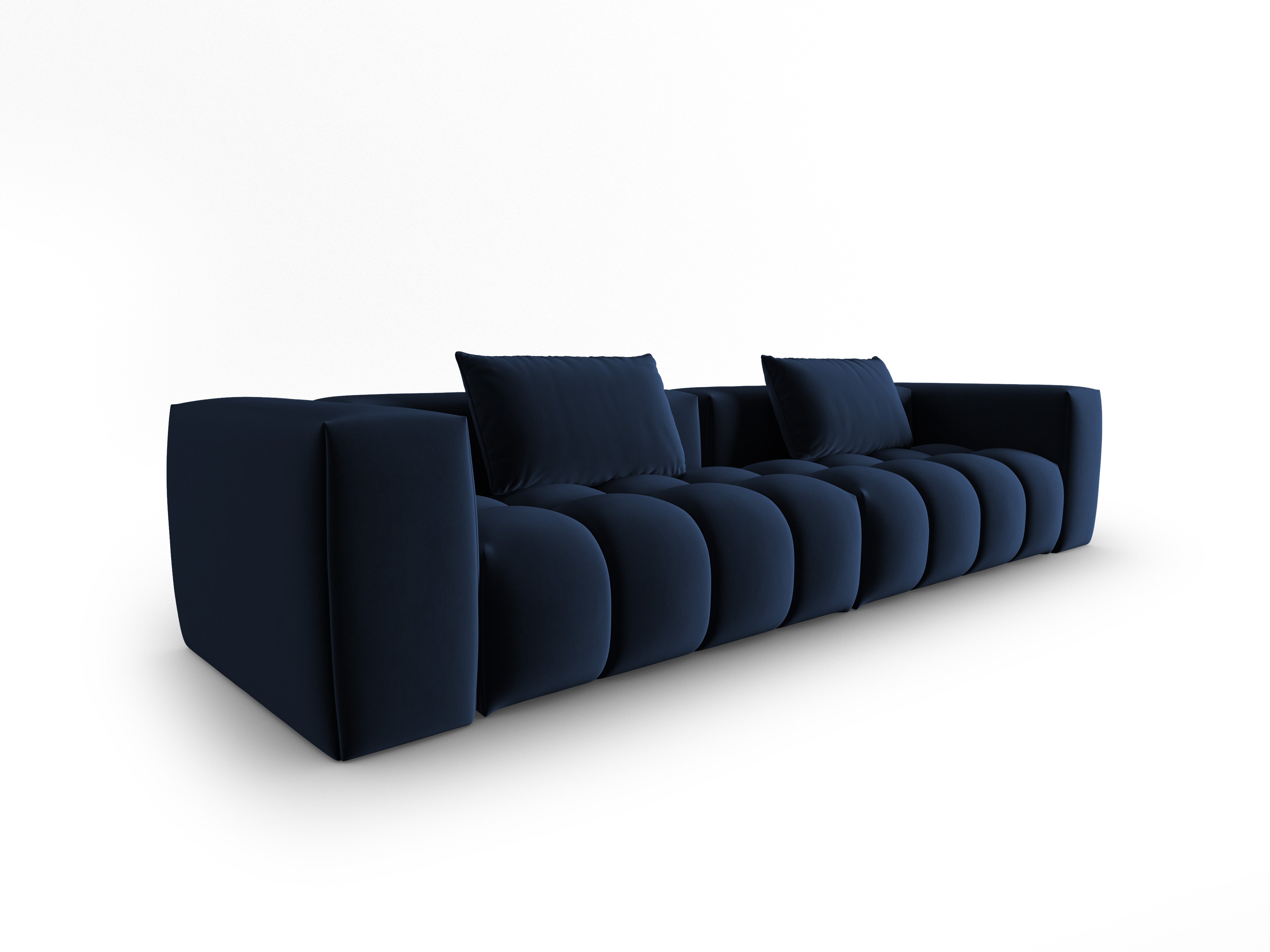 Royal Blue Velvet Sofa for 5 - VERONA