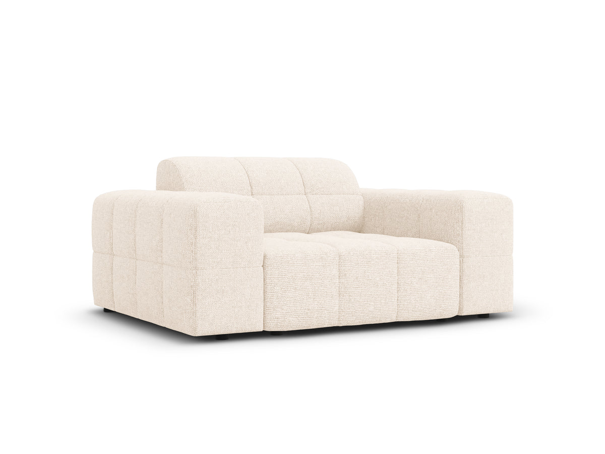 Fotel CHICAGO jasnobeżowy szenil do salonu – Cosmopolitan Design