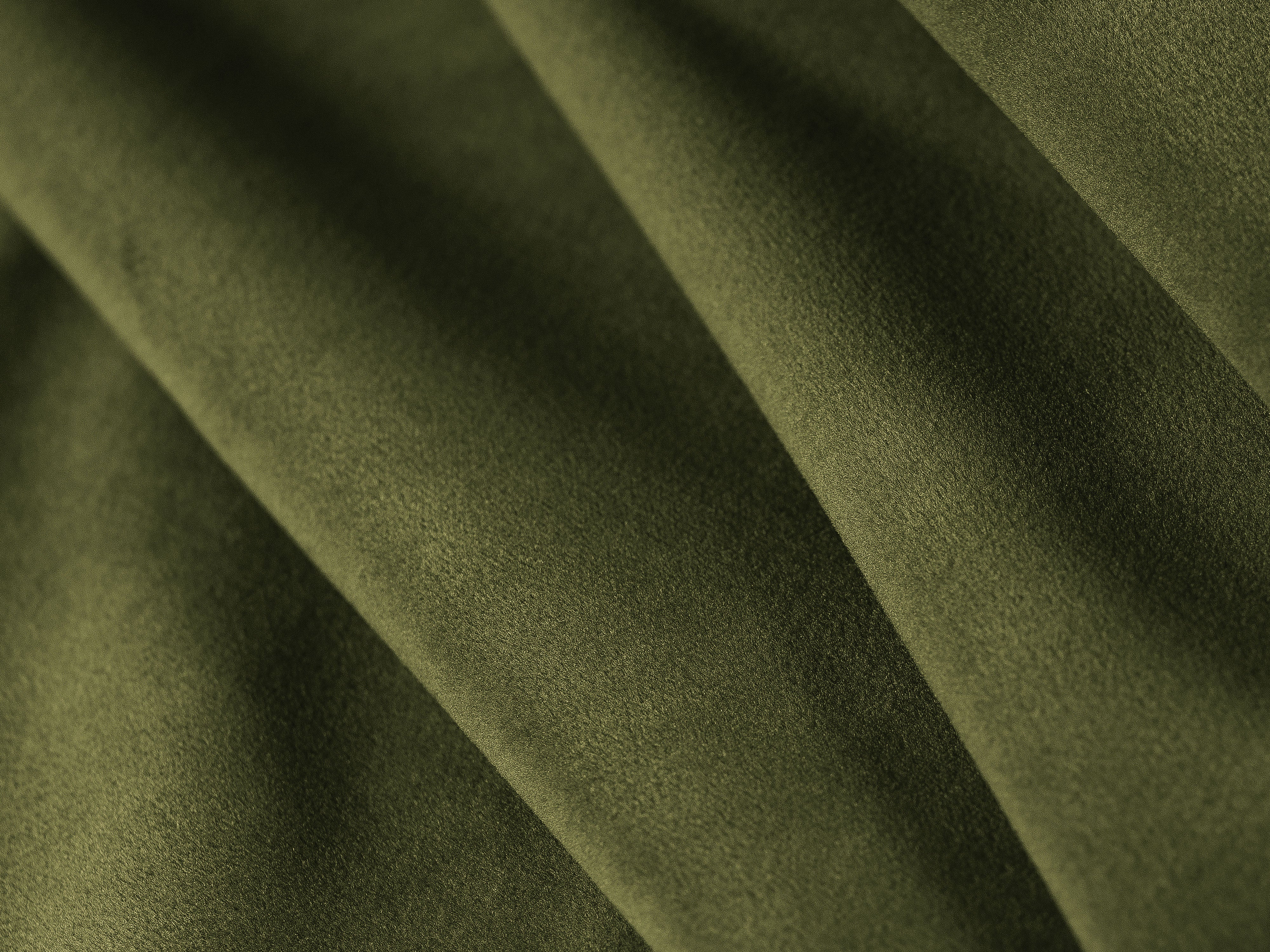 Universal velvet corner sofa with sleeping function for 4 people TONALE military green