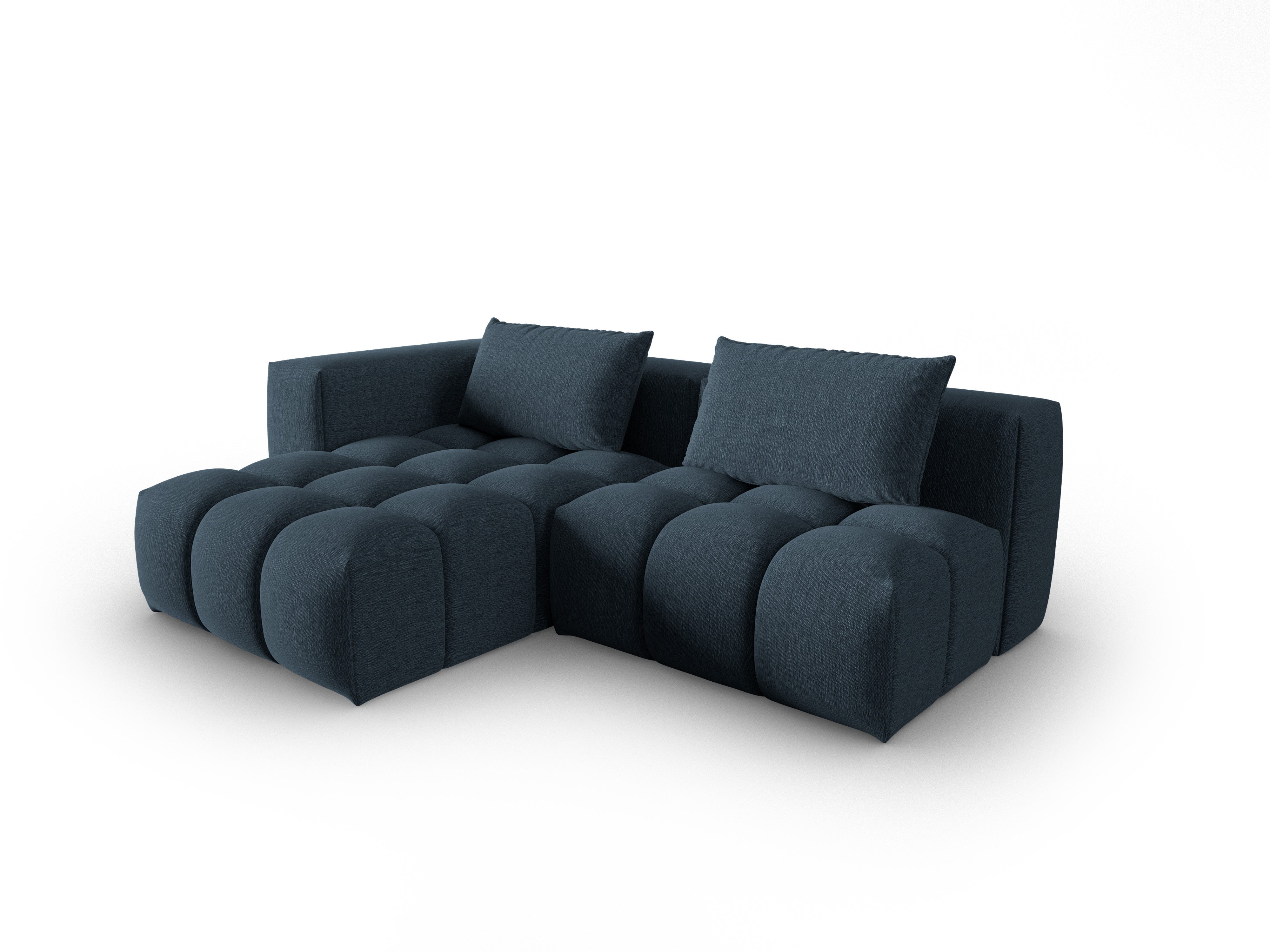 3-místný levostranný otevřený roh VERONA tmavě modrý