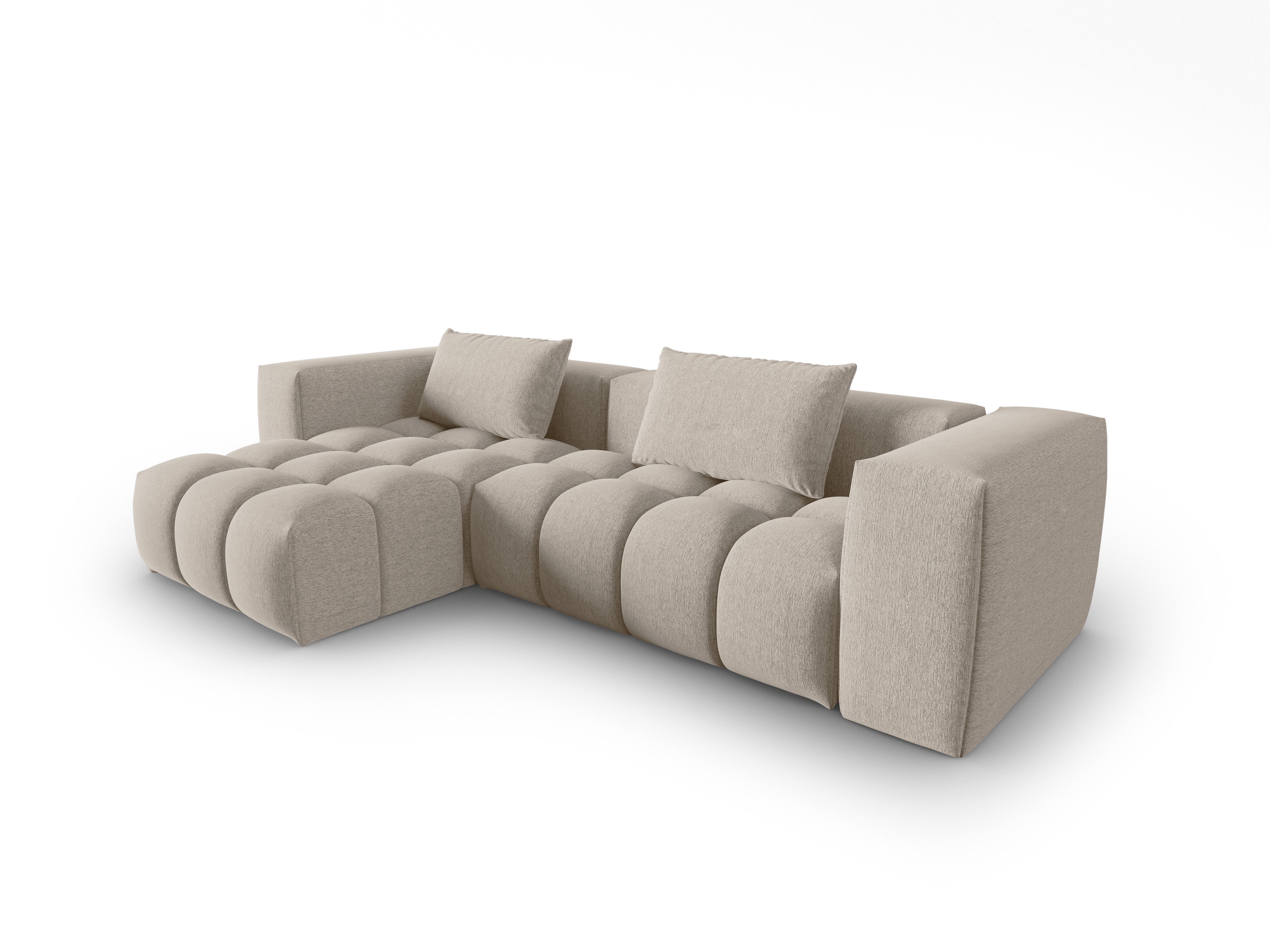 Narożnik 3-osobowy lewostronny VERONA piaskowy – Cosmopolitan Design