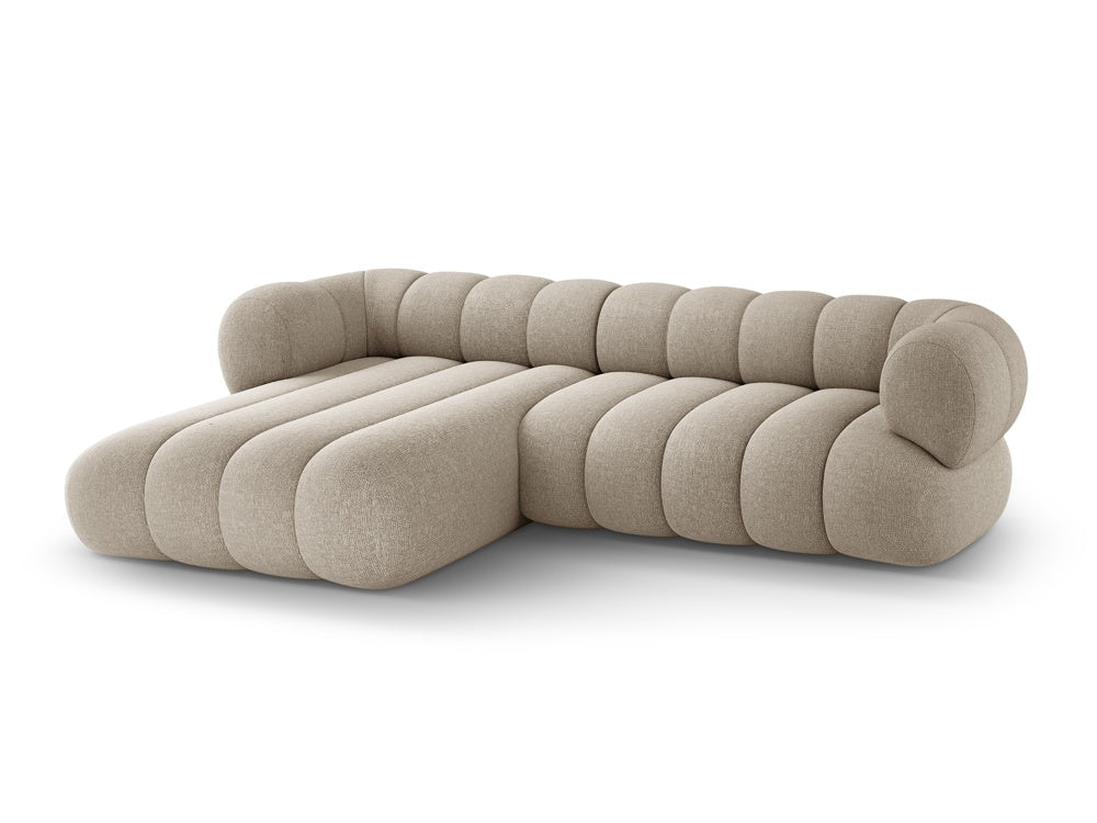 5-seater left-facing corner sofa KOGE sand