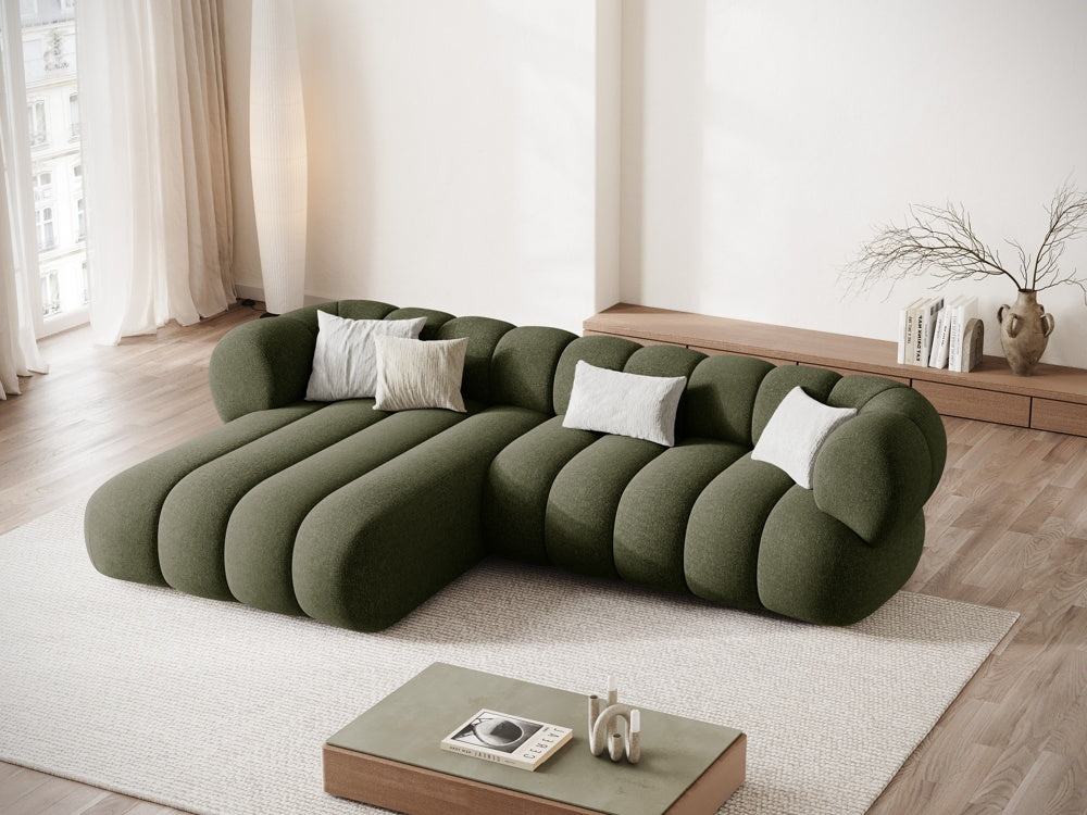 5-seater left-facing corner sofa KOGE olive